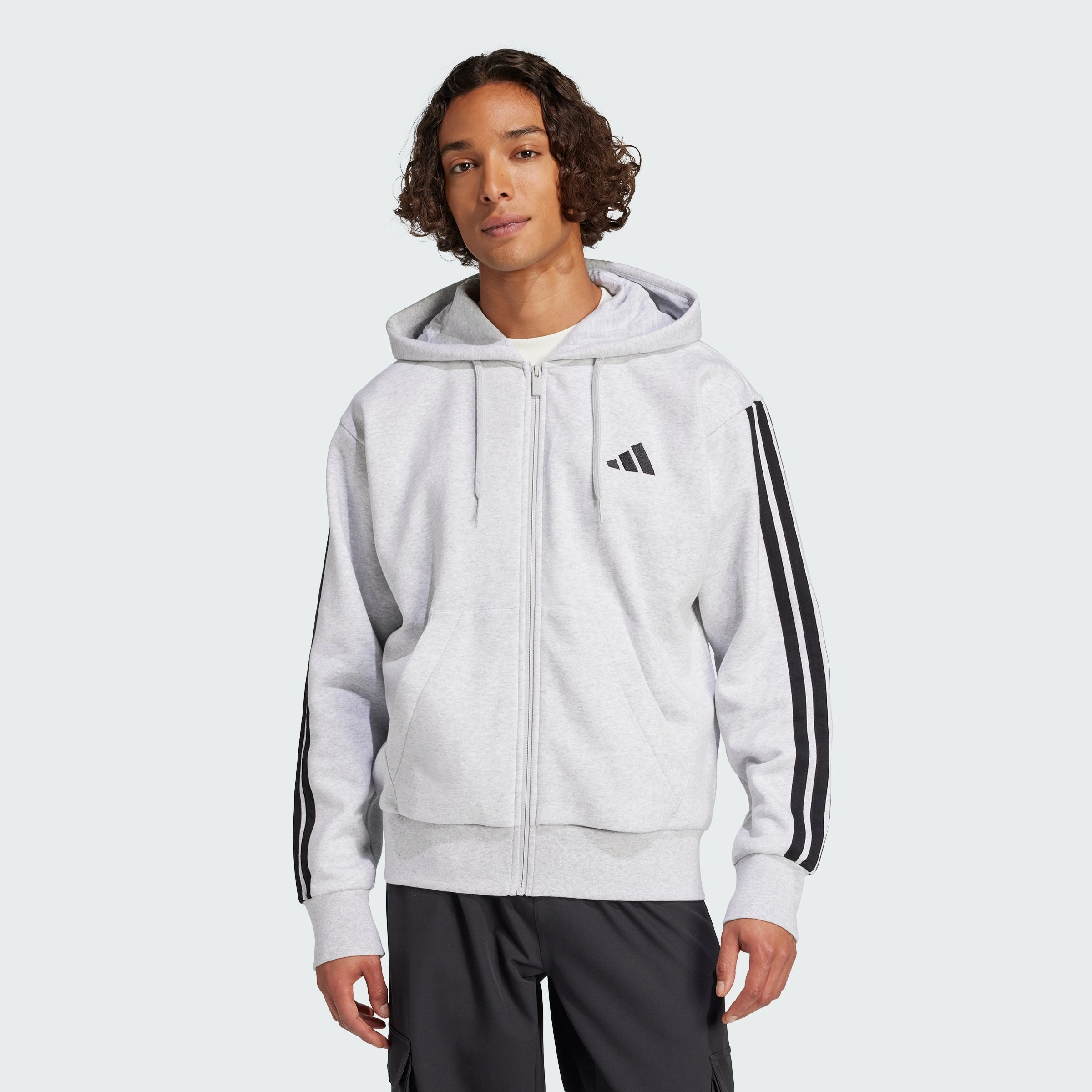 Men's adidas Essentials 3-Stripes Fleece Hoodie