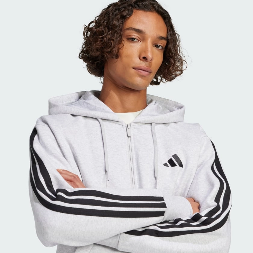 Men's adidas Essentials 3-Stripes Fleece Hoodie