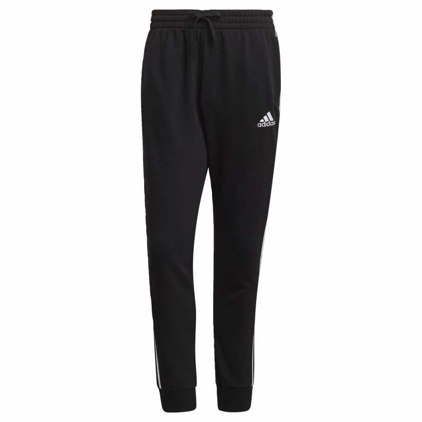 Men's adidas Essentials French Terry Tapered Cuff 3-Stripes Pants