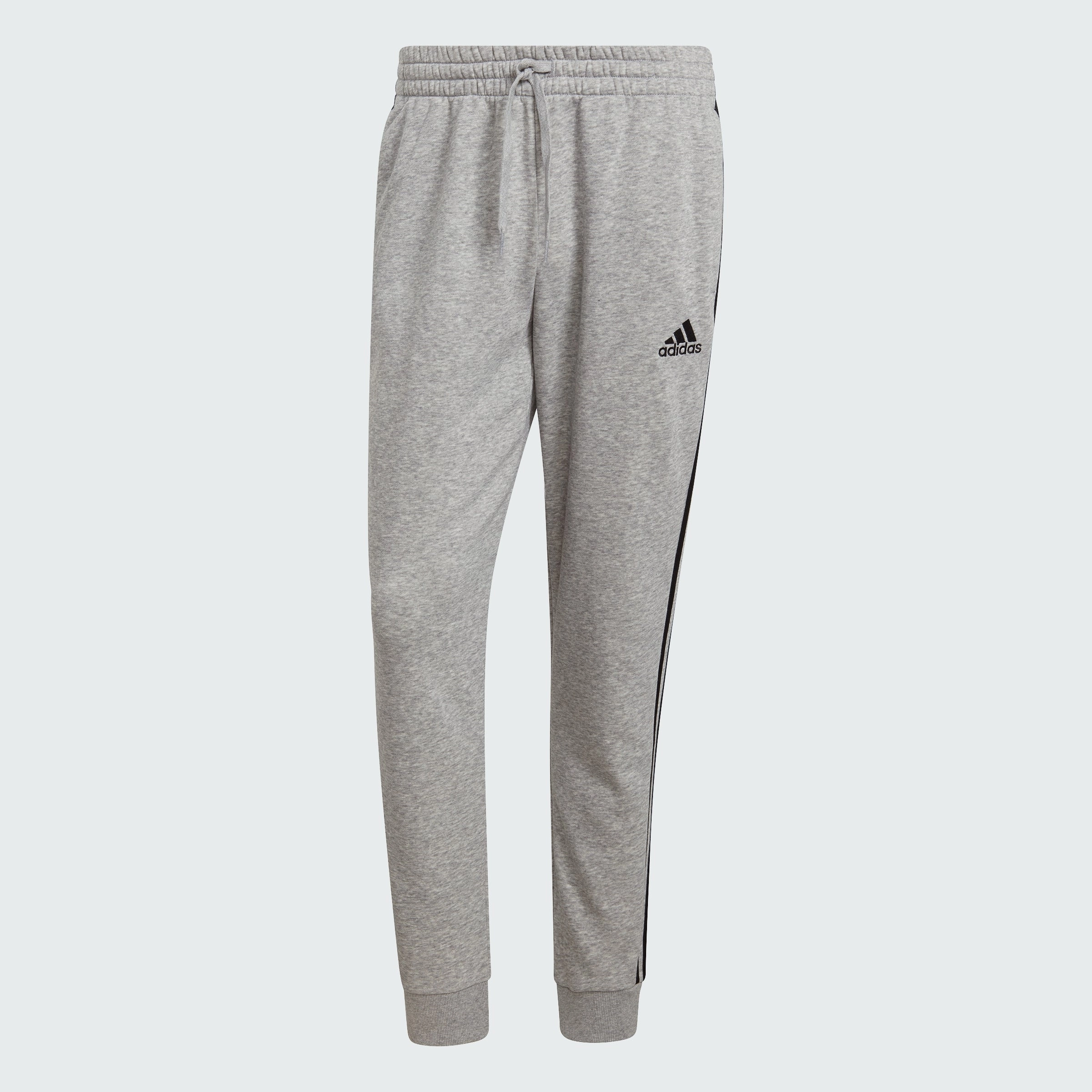 Men's adidas Essentials French Terry Tapered-Cuff 3-Stripes Pants
