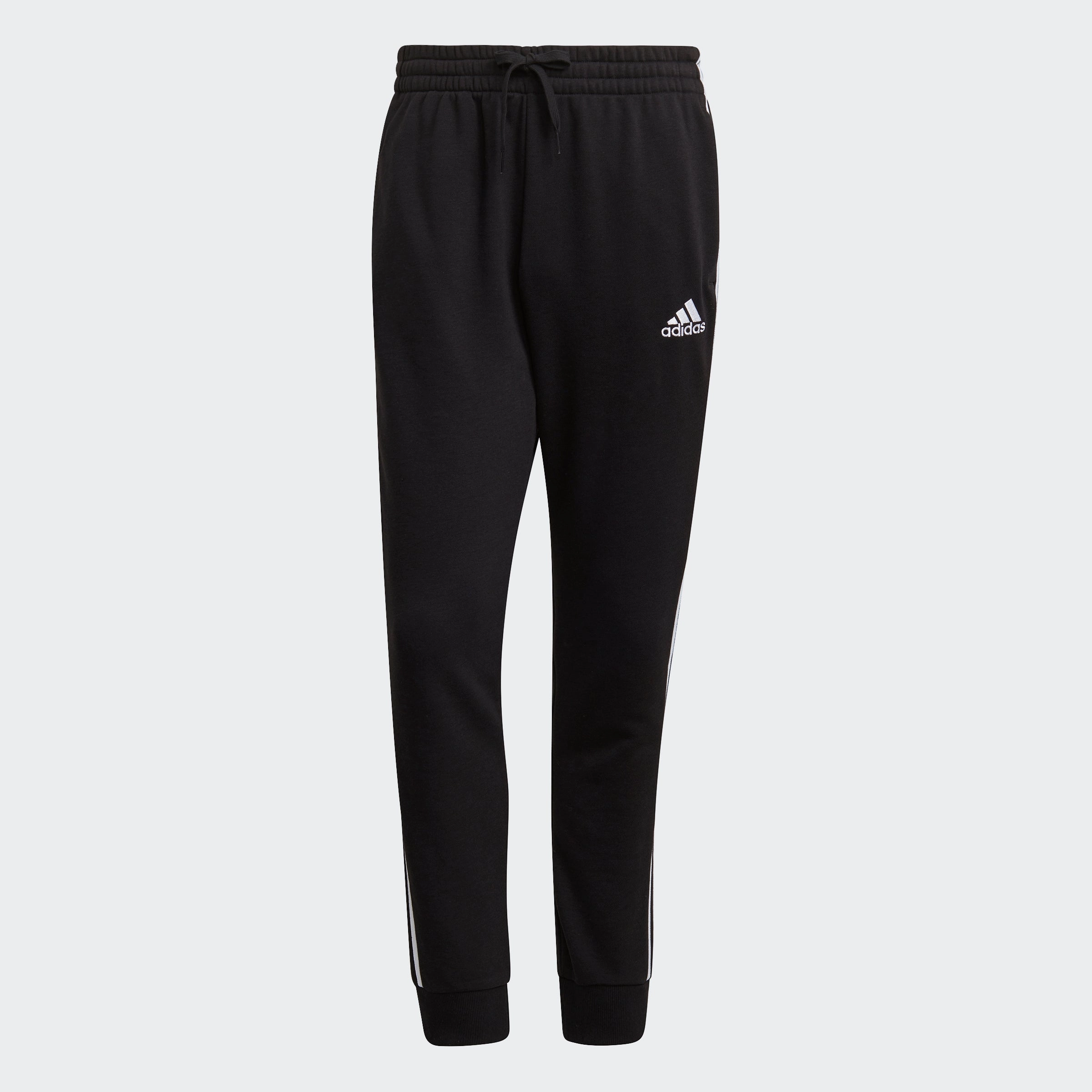 Men's adidas Essentials French Terry Tapered Cuff 3-Stripes Pants