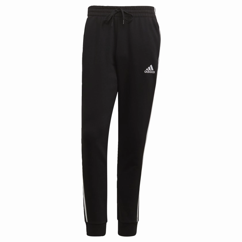 Men's adidas Essentials French Terry Tapered-Cuff 3-Stripes Pants