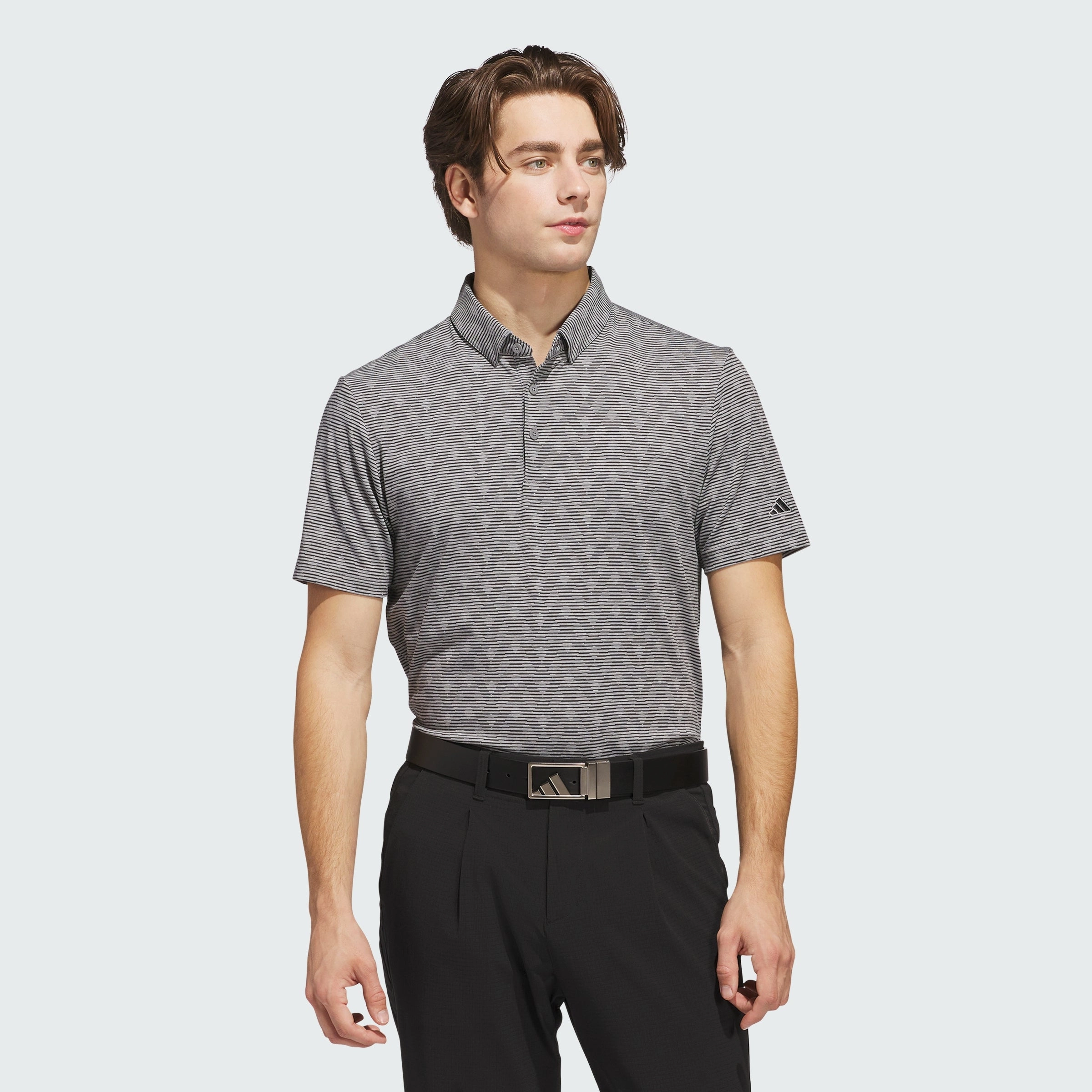 Men's adidas Go-To Printed Stripe Polo Shirt