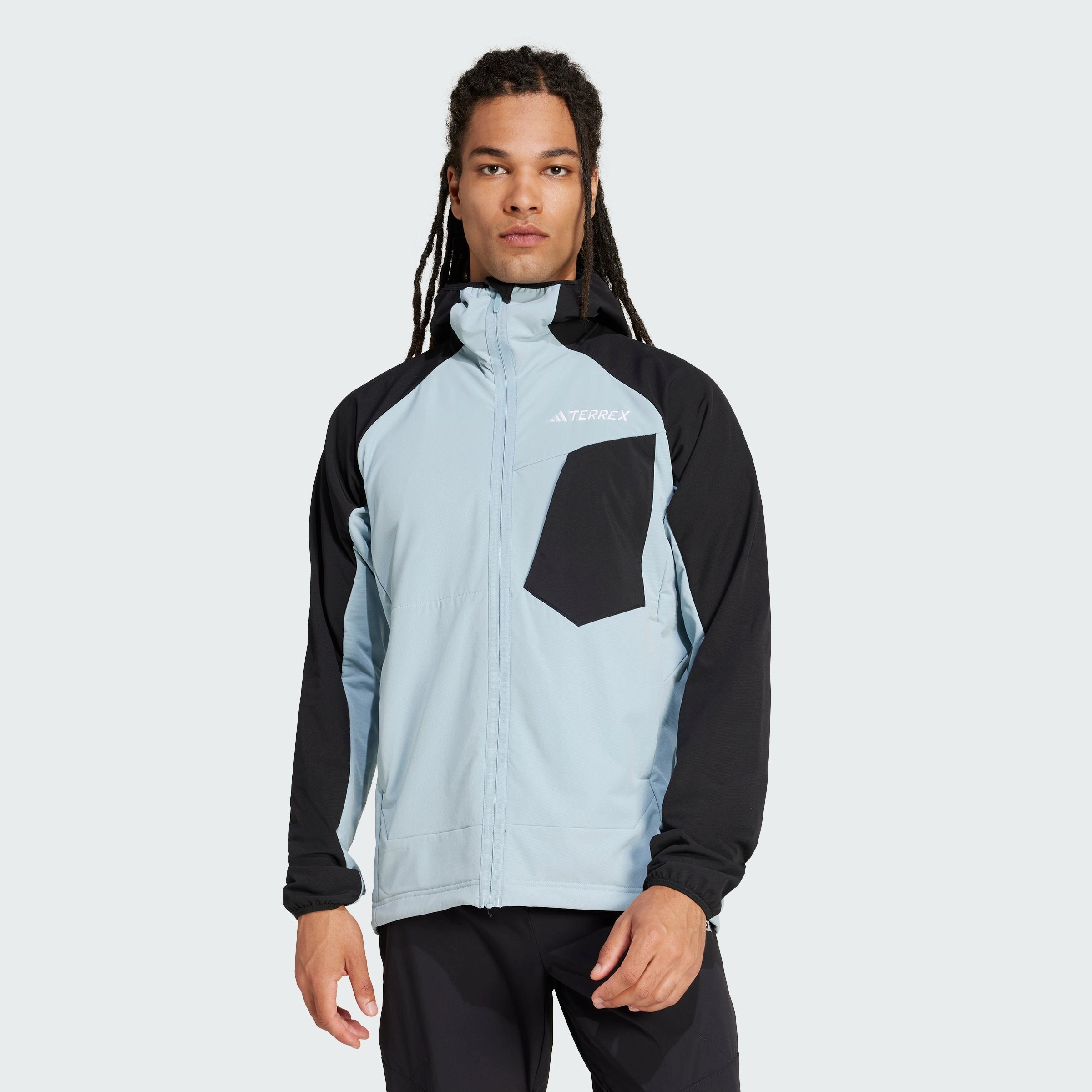 Men's adidas Terrex Xperior Softshell Fleece Hooded Jacket