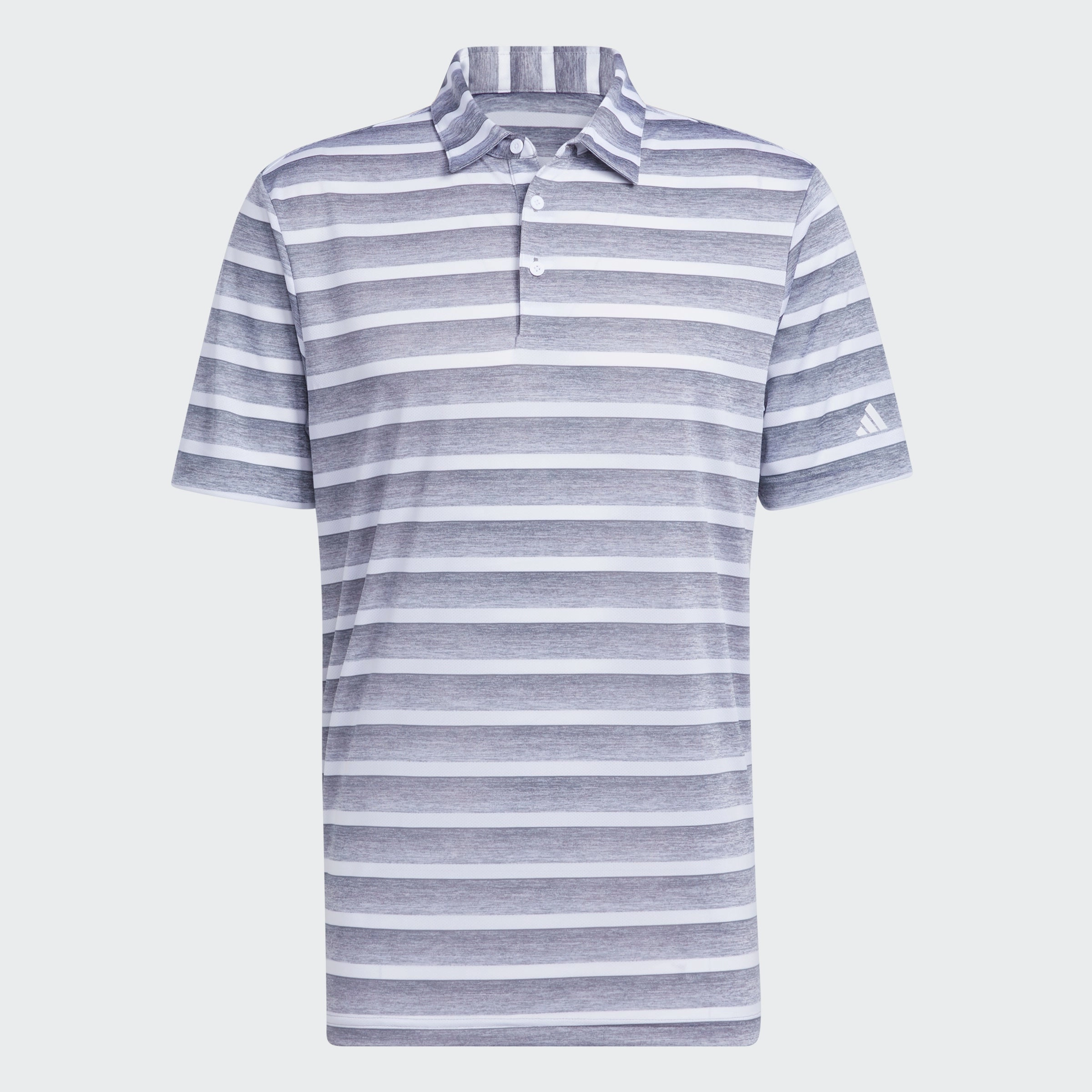 Men's adidas Two-Color Striped Polo Shirt