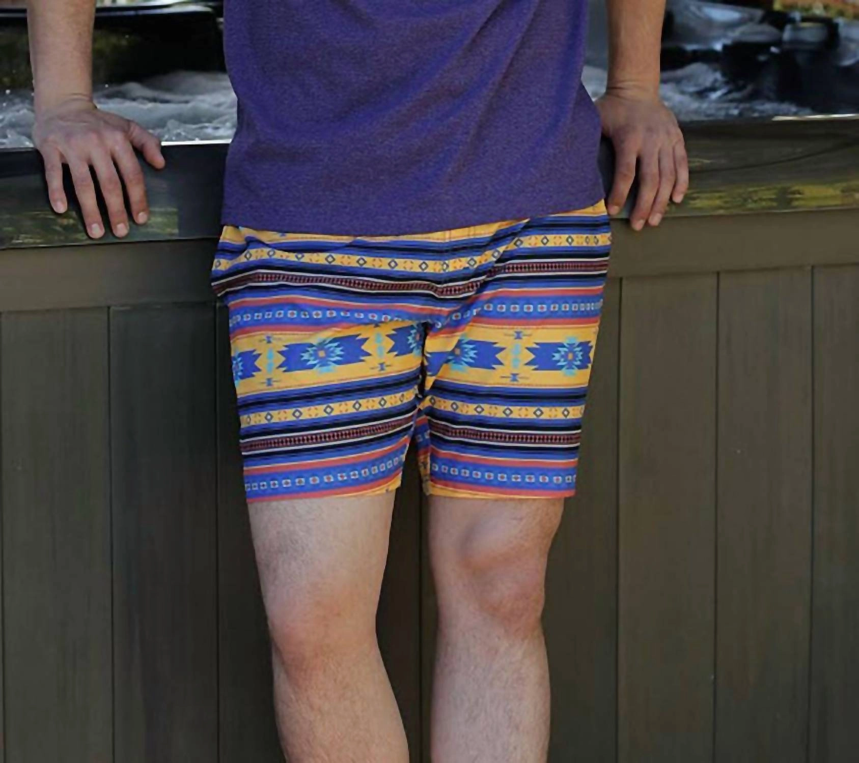Men's Aztec Camp Collection Swim Trunks In Multiple