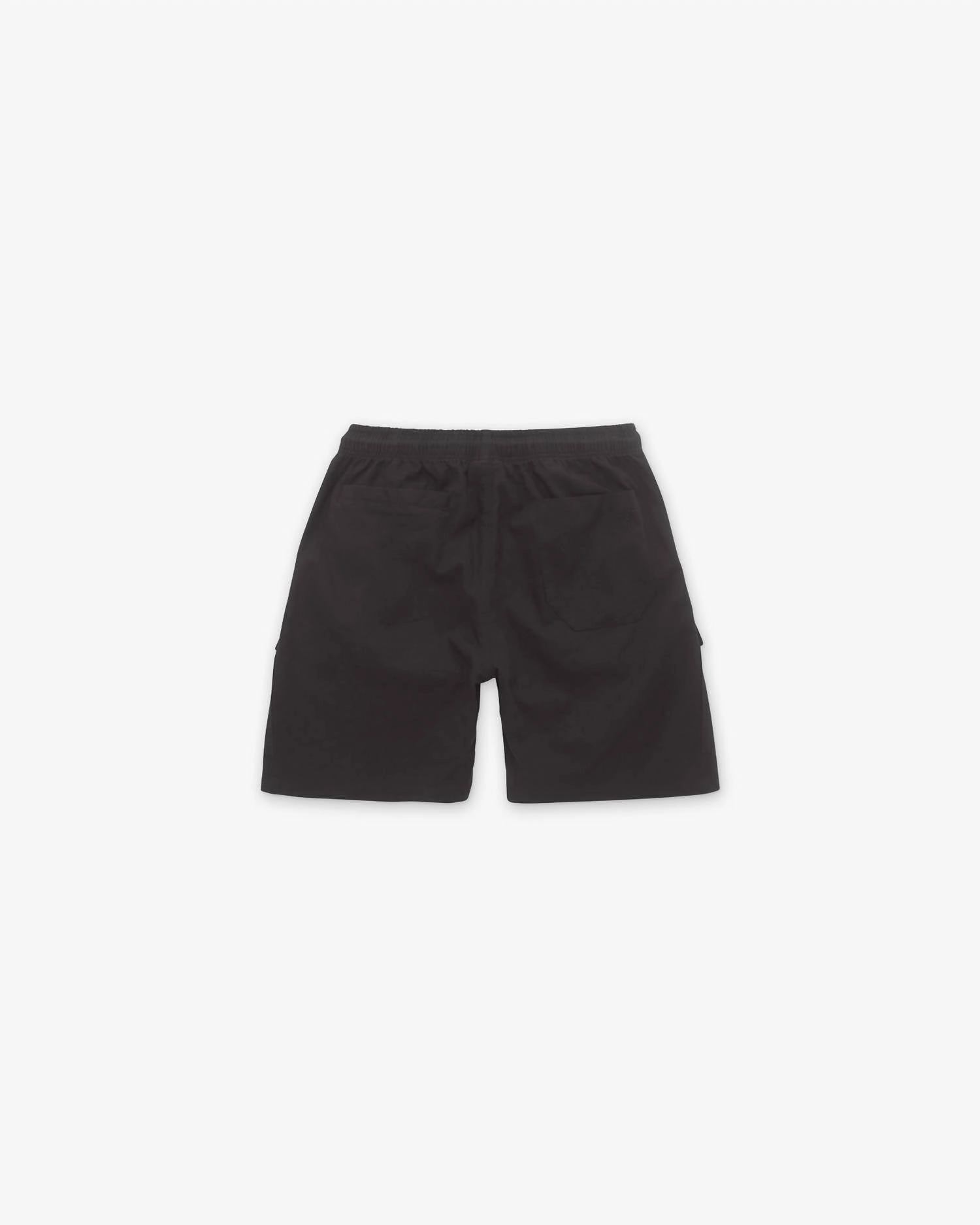 Men's Cargo Linen Shorts In Black