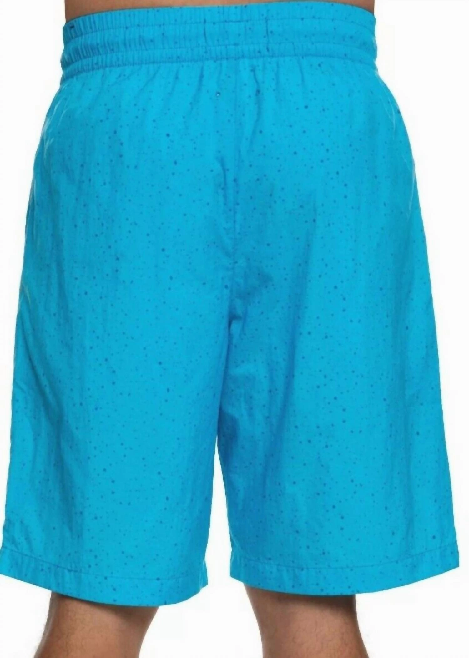 Men's Cement Poolside Shorts In Light Blue Fury/ University Gold