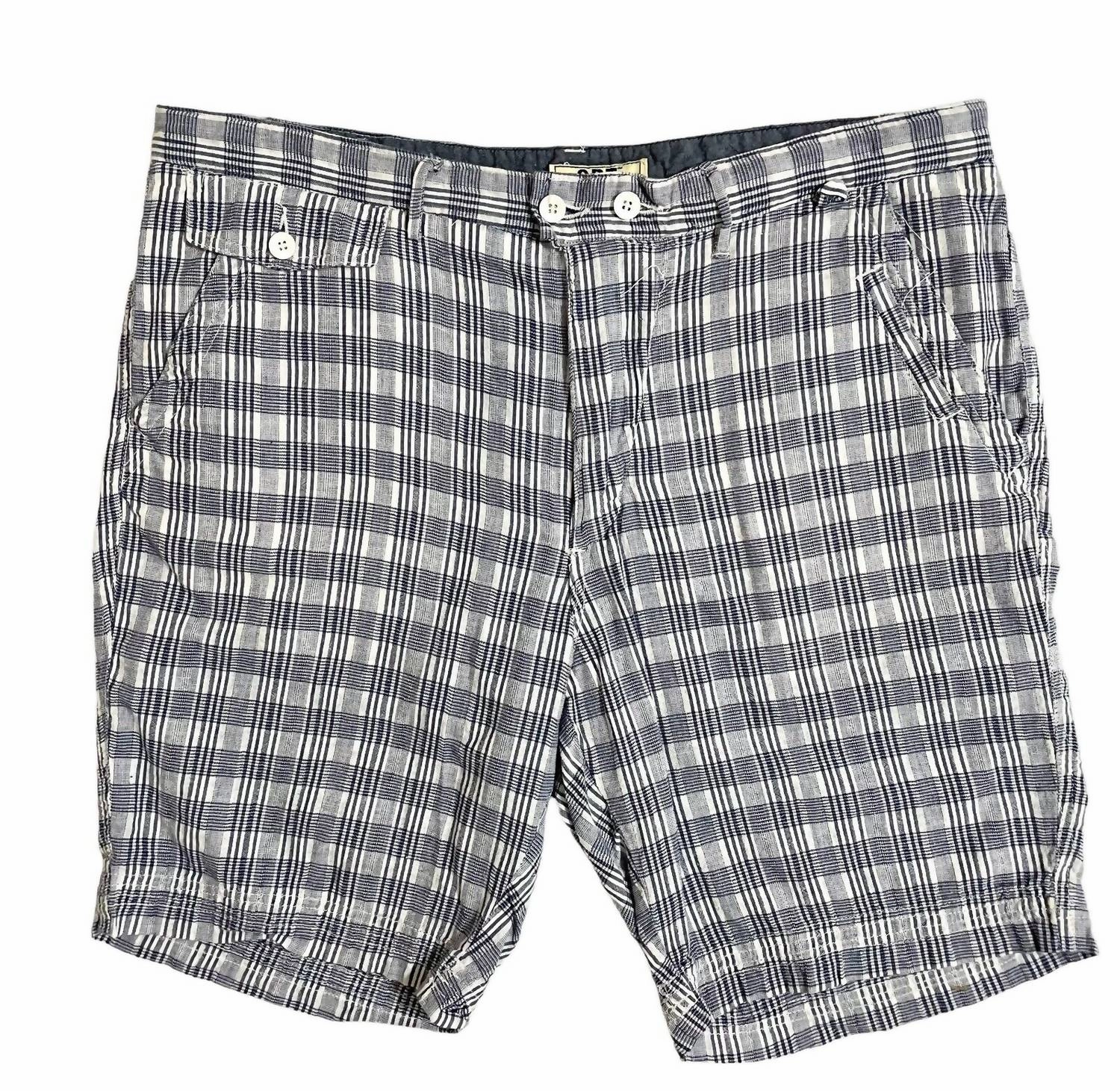 Men's Cotton Checkered Print Shorts In Multicolor