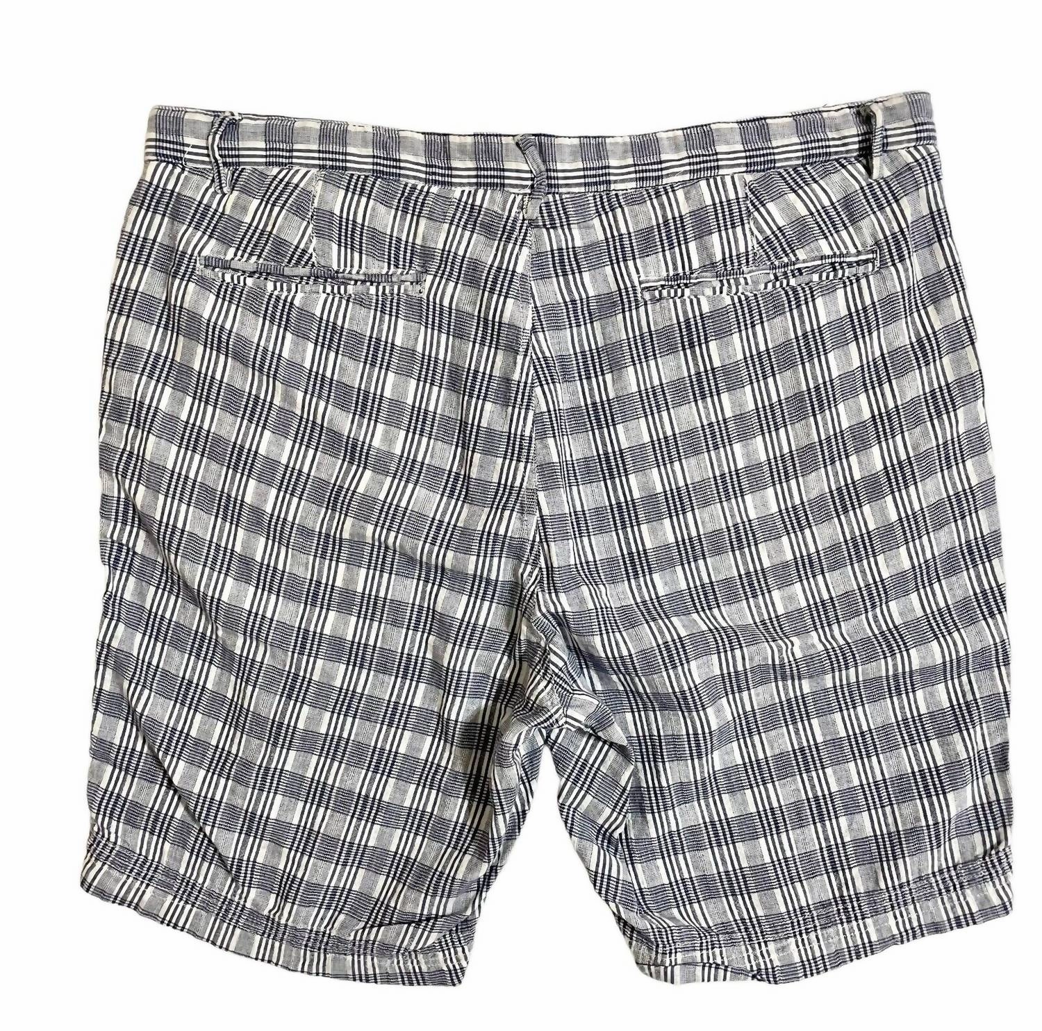 Men's Cotton Checkered Print Shorts In Multicolor