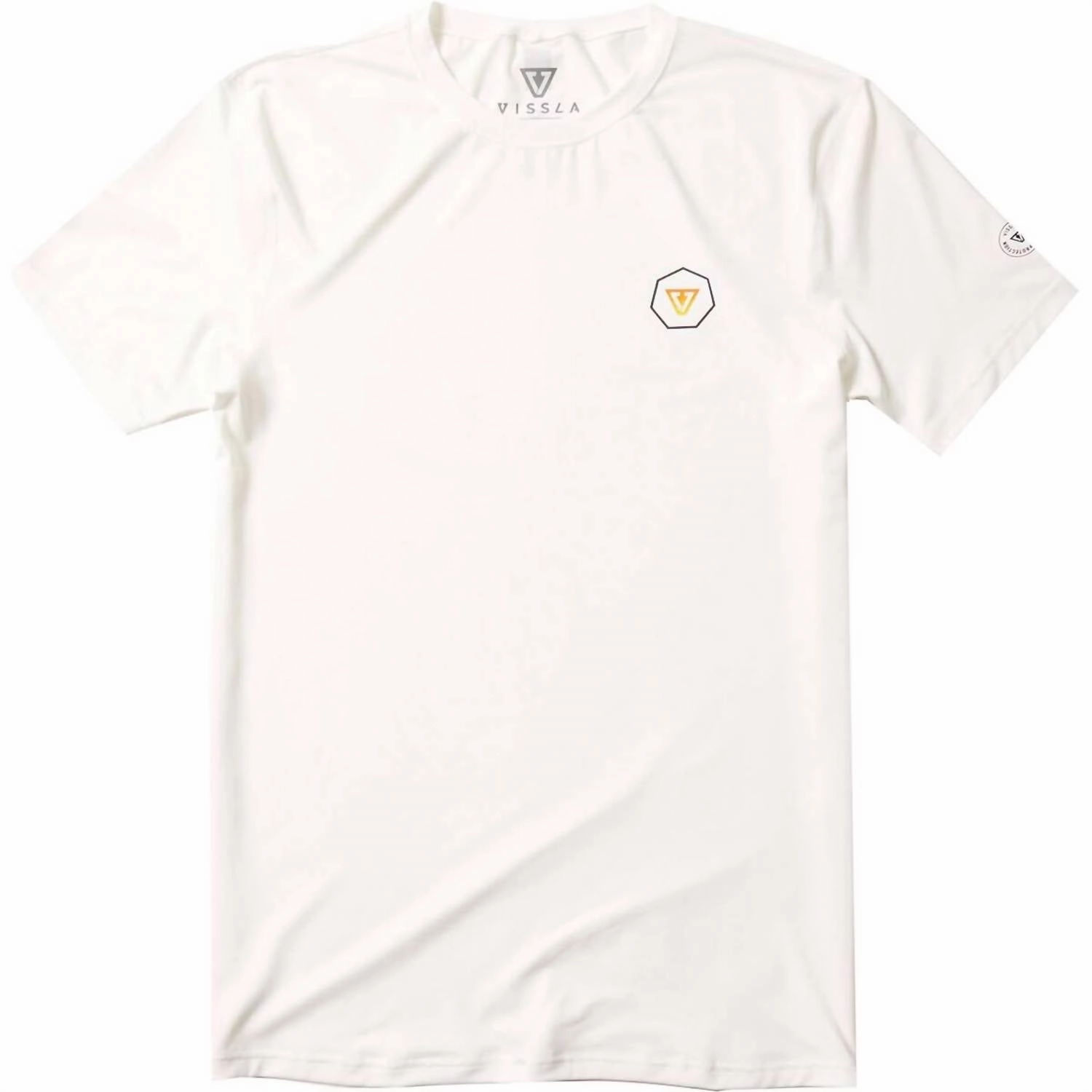 Men's Easy Seas Short Sleeve Rashguard In White