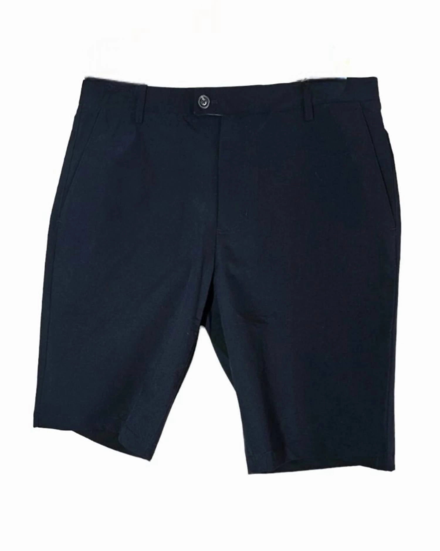 Men's Flat Front Shorts In Navy