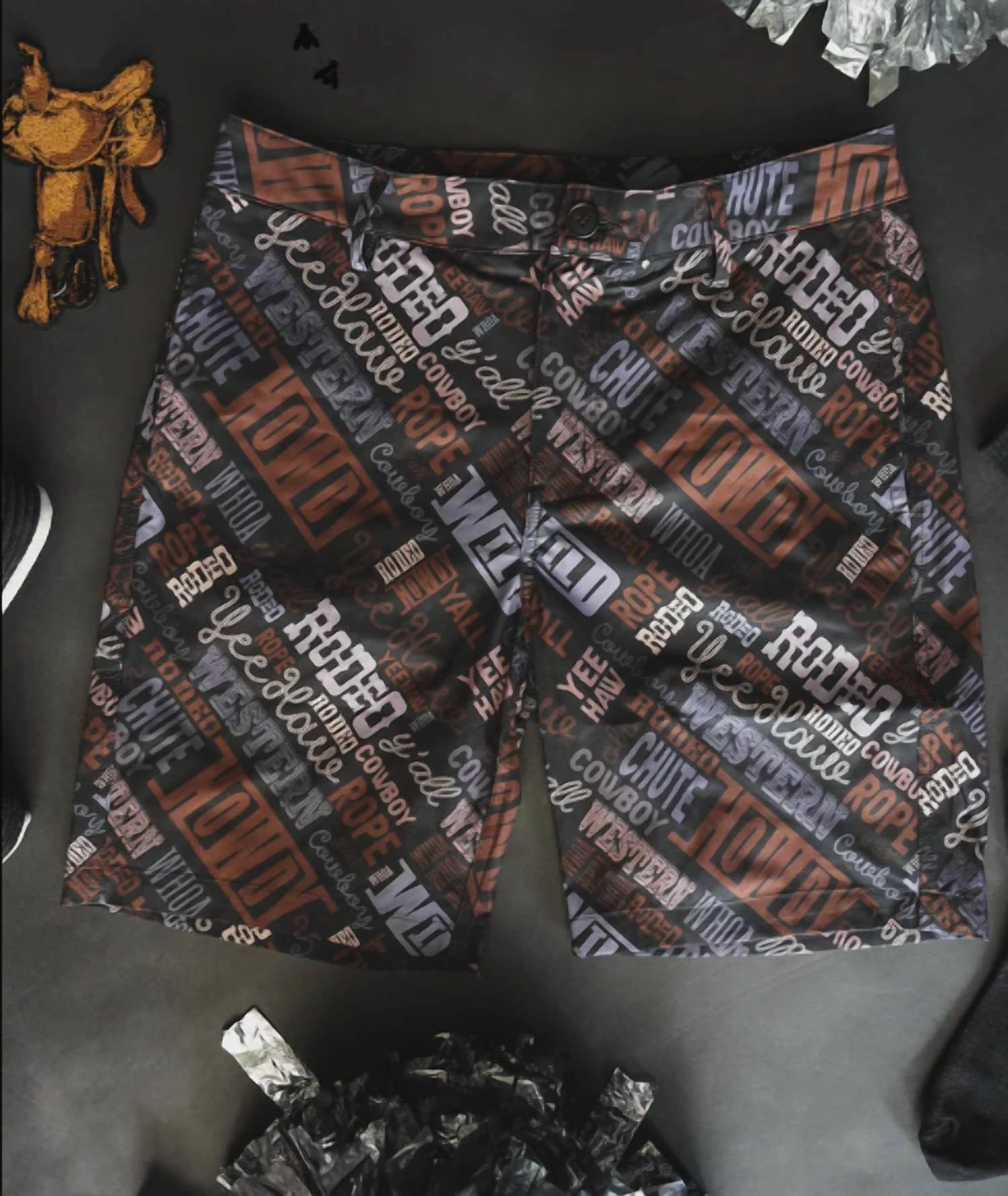 Men's Howdy Partna Swim Trunks / Shorts In Multi