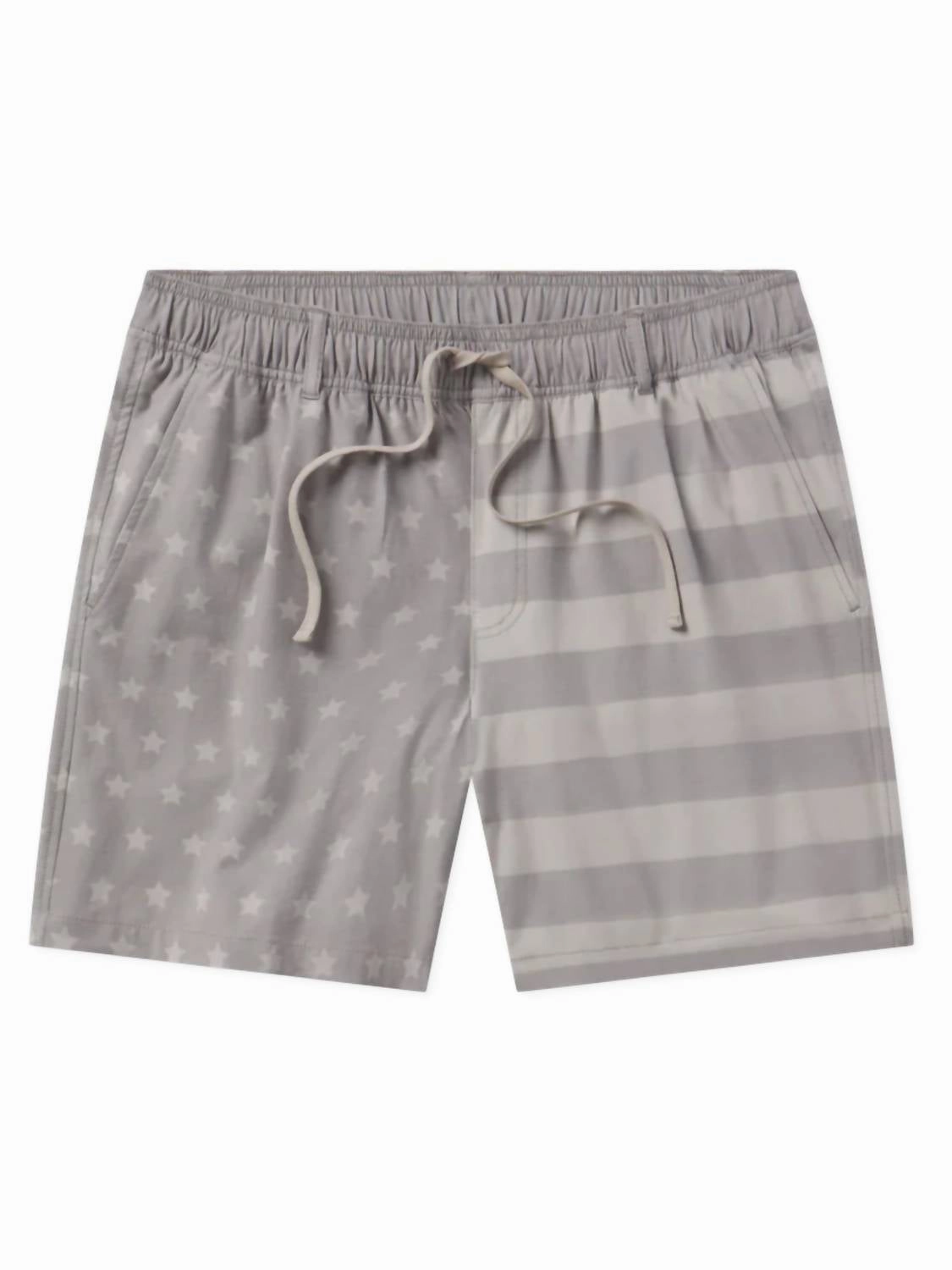 Men's Liberty Wharf Chambray Swim Trunk In Light Gray