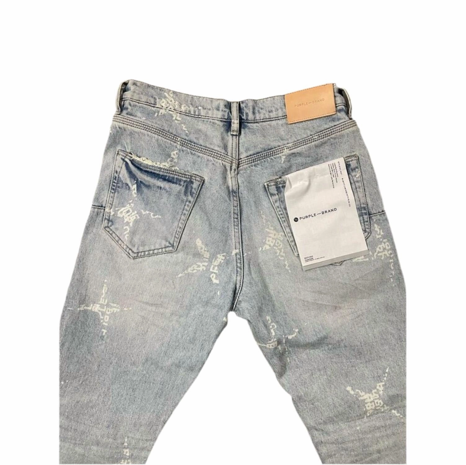 Men's Monogram Skinny Jeans In Light Indigo