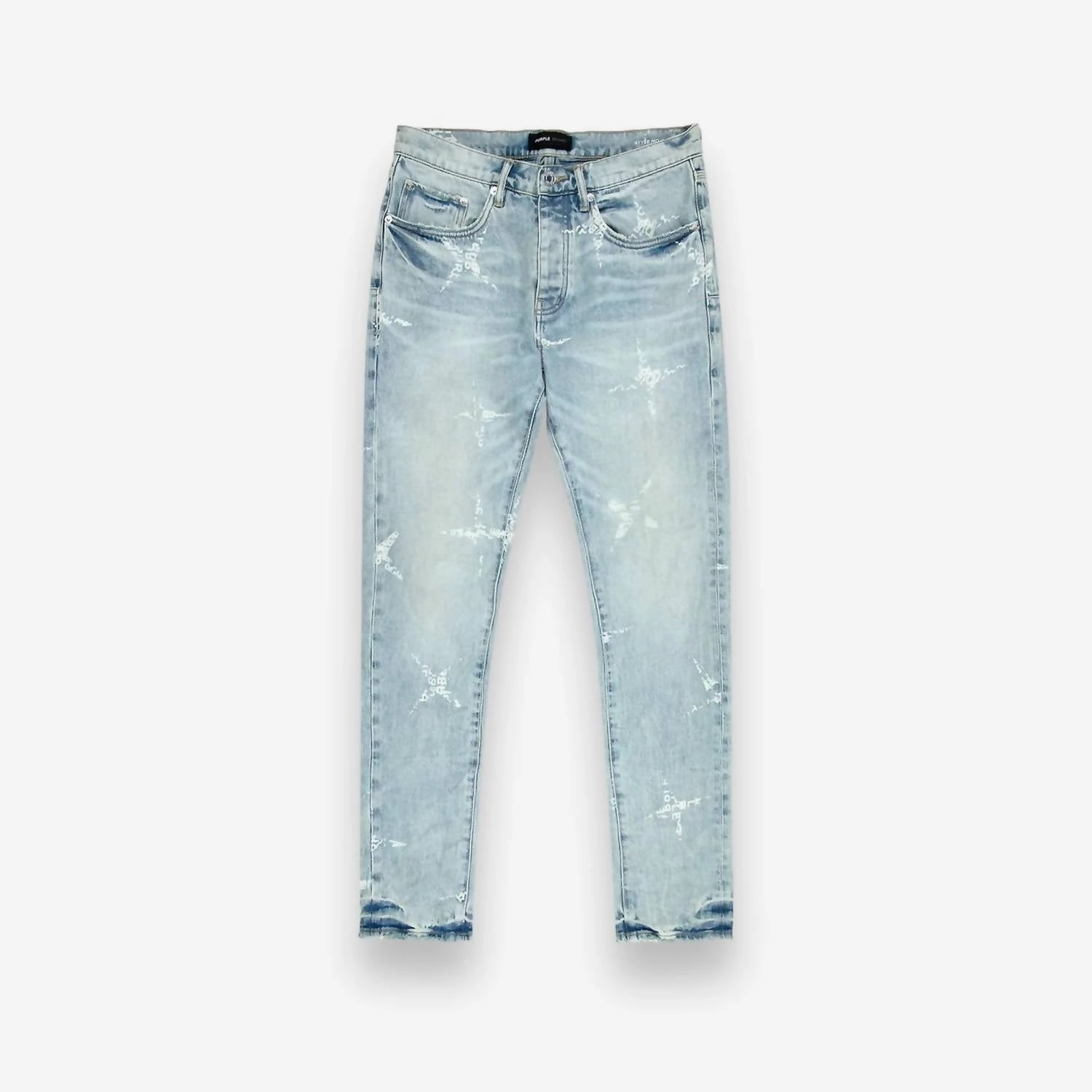 Men's Monogram Skinny Jeans In Light Indigo
