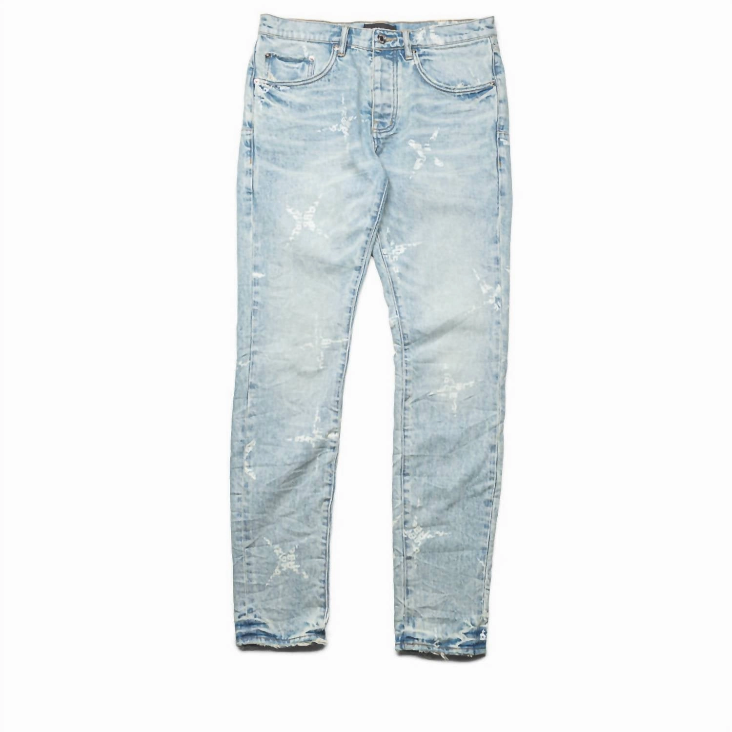 Men's Monogram Skinny Jeans In Light Indigo