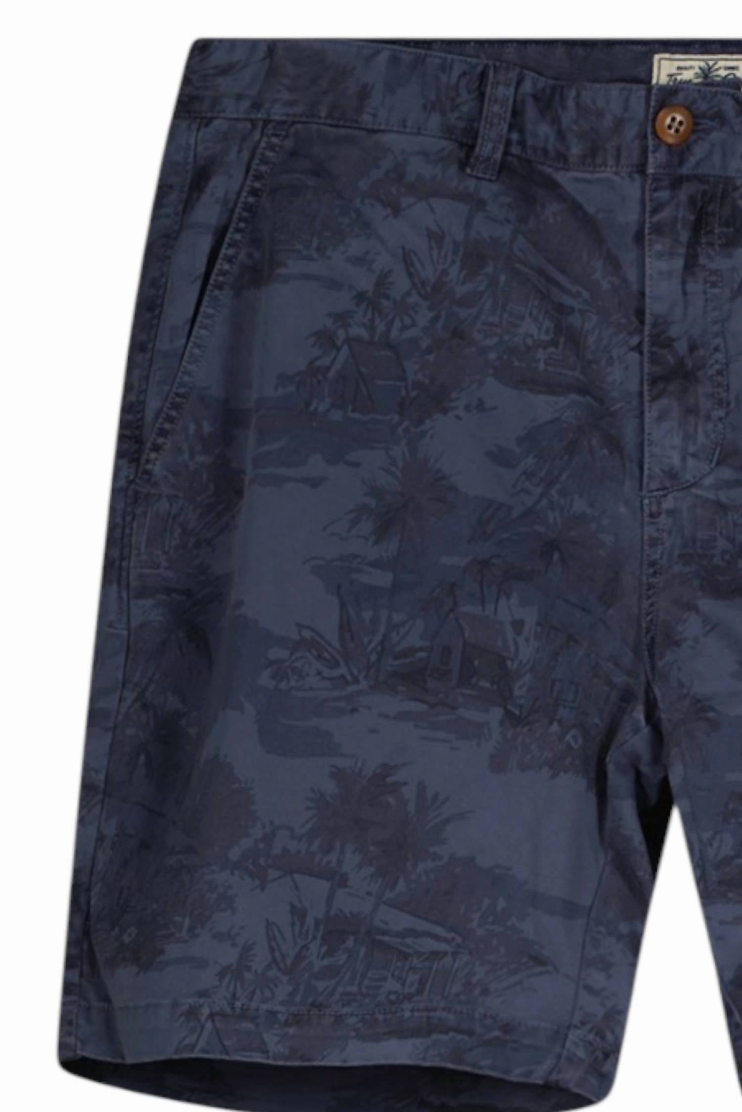 Men's Paradise Shorts In Navy Print