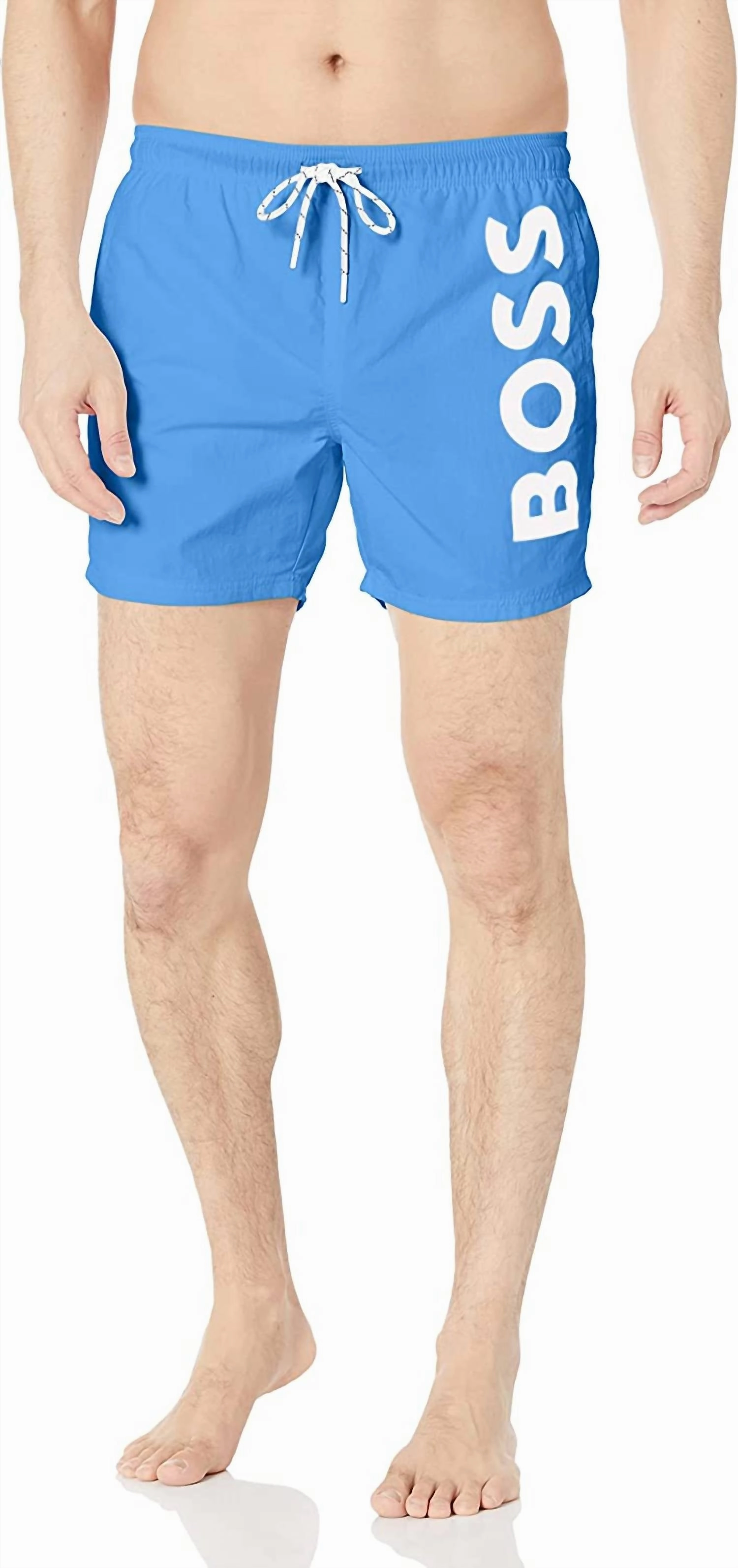 Men's Standard Octopus Swim Trunk In Cobalt Blue