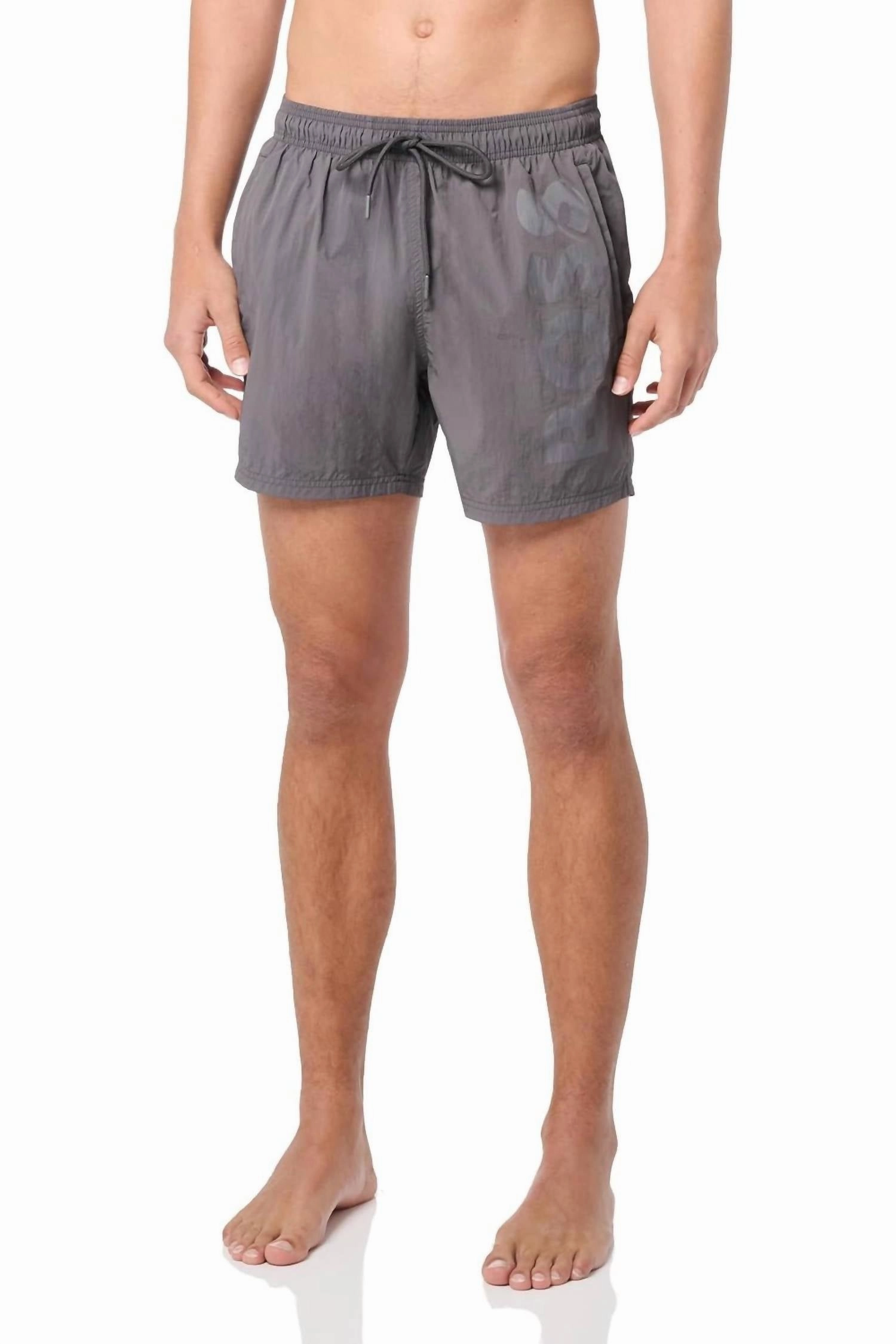 Men's Standard Octopus Swim Trunks In Magnet Grey