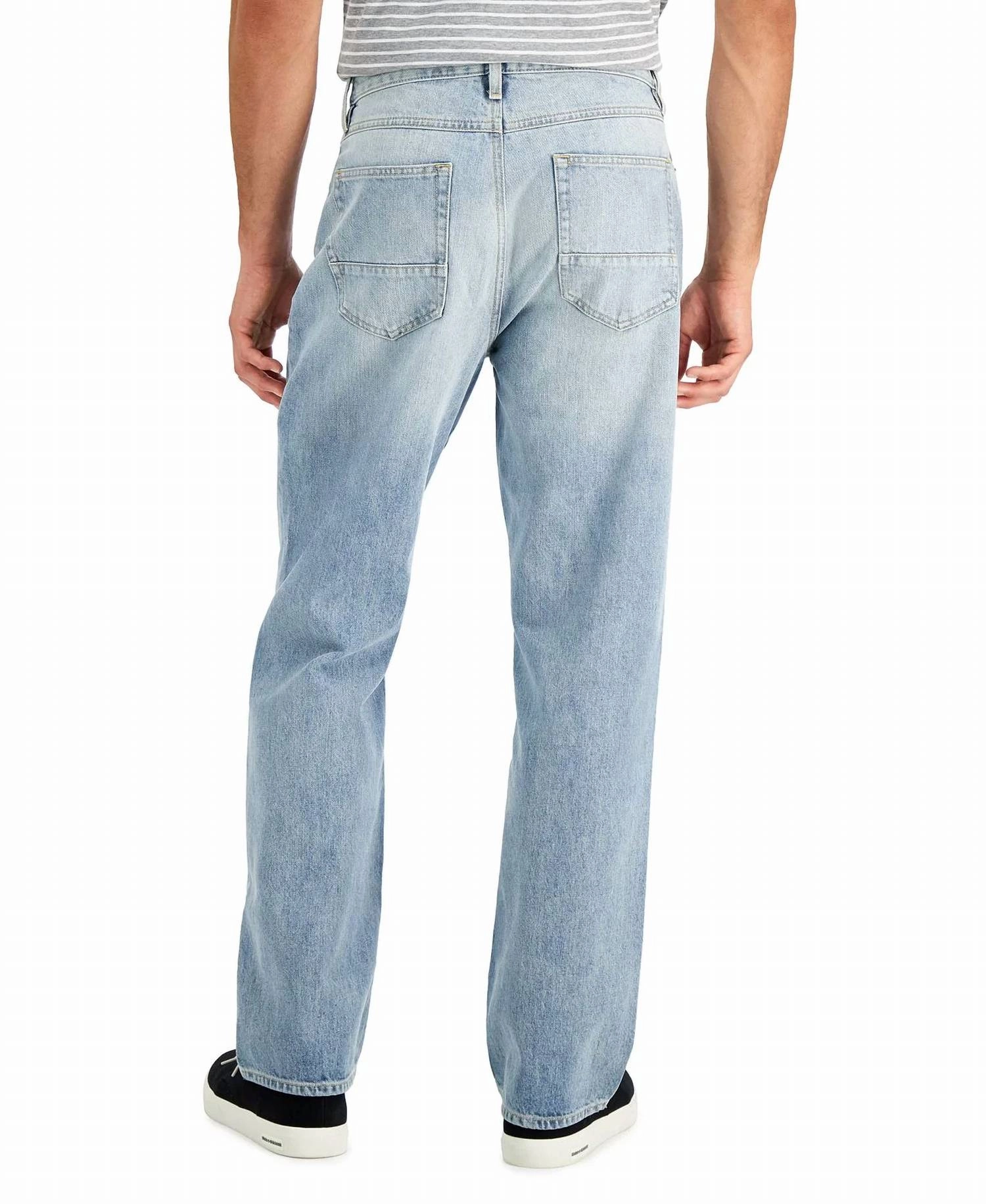Men's Straight Fit Jeans In Blue