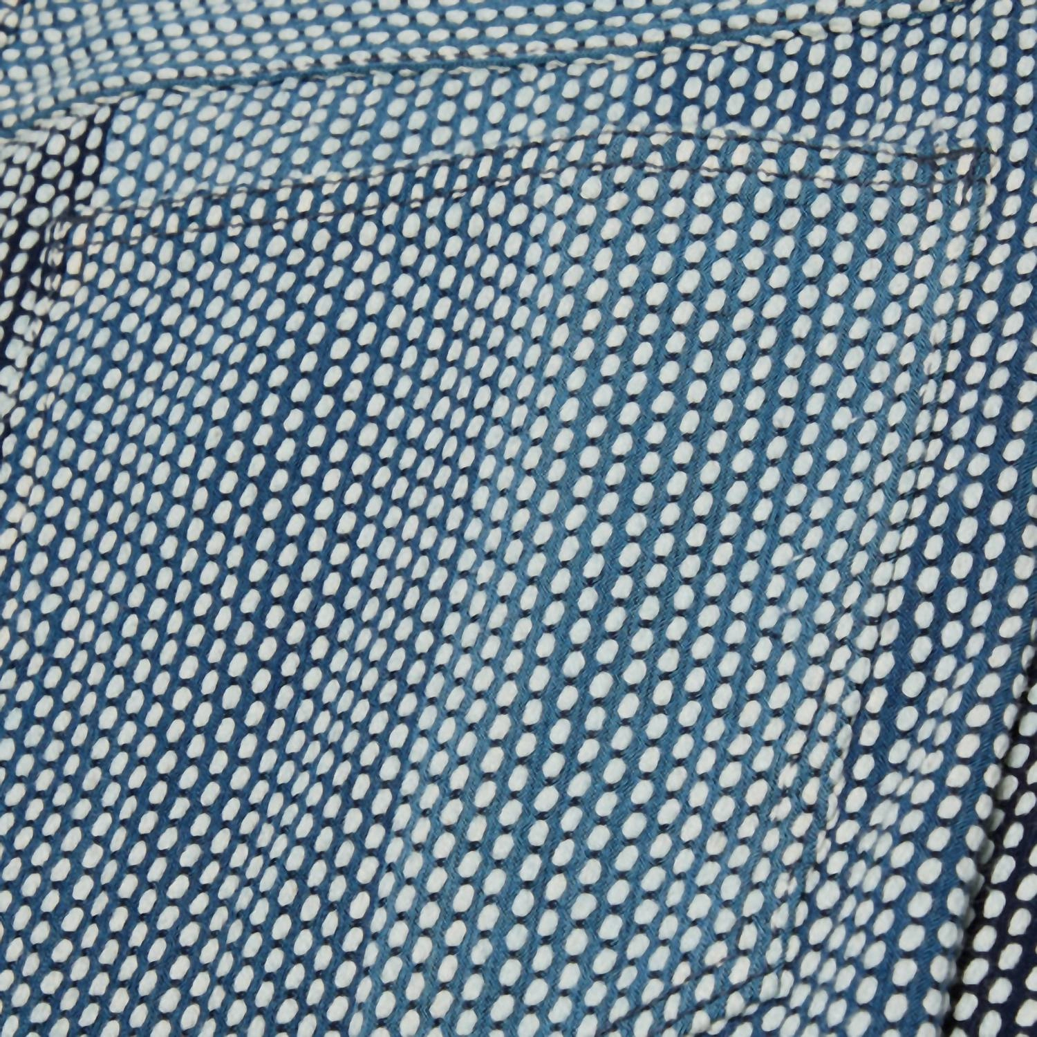 Men's Straight Leg Jeans In Indigo Sashiko