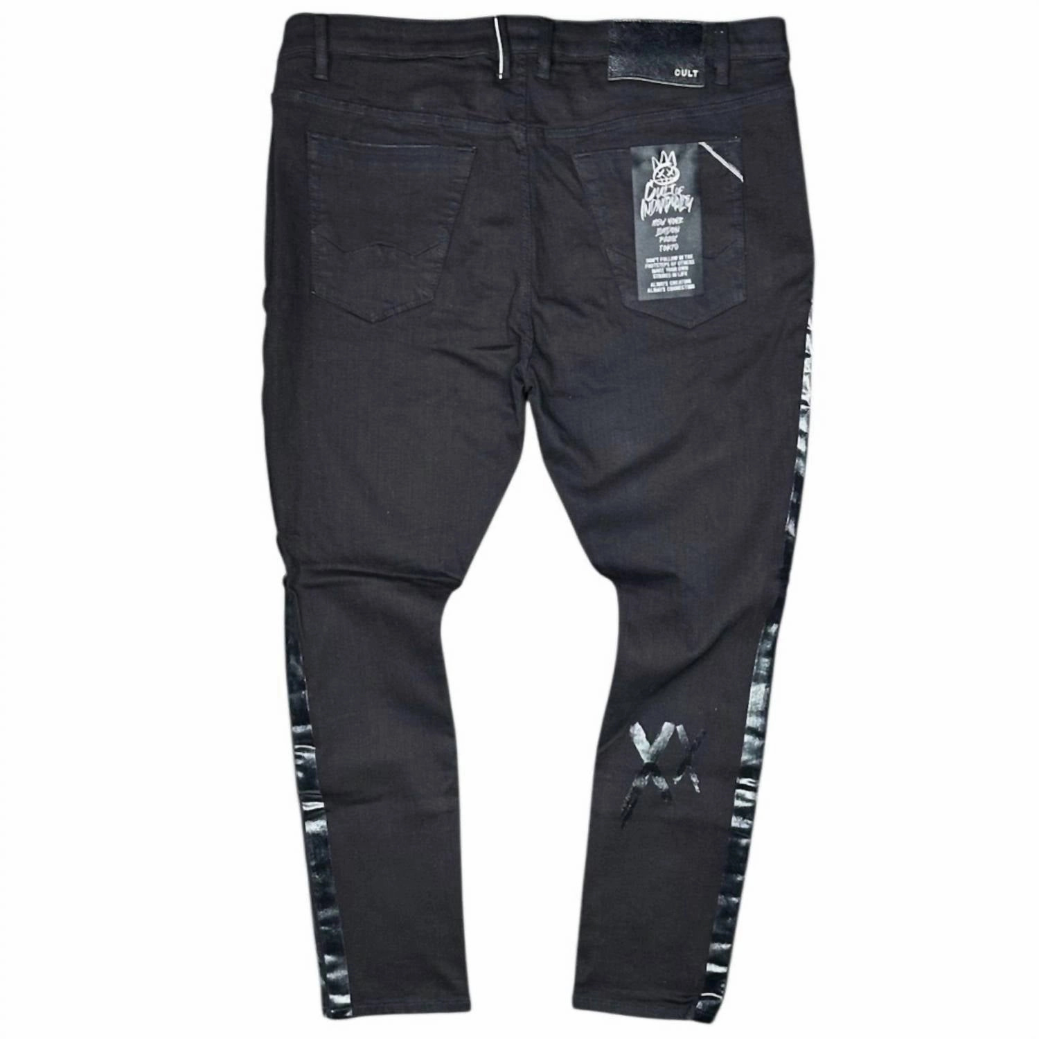 Men's Stripe Jean In Black