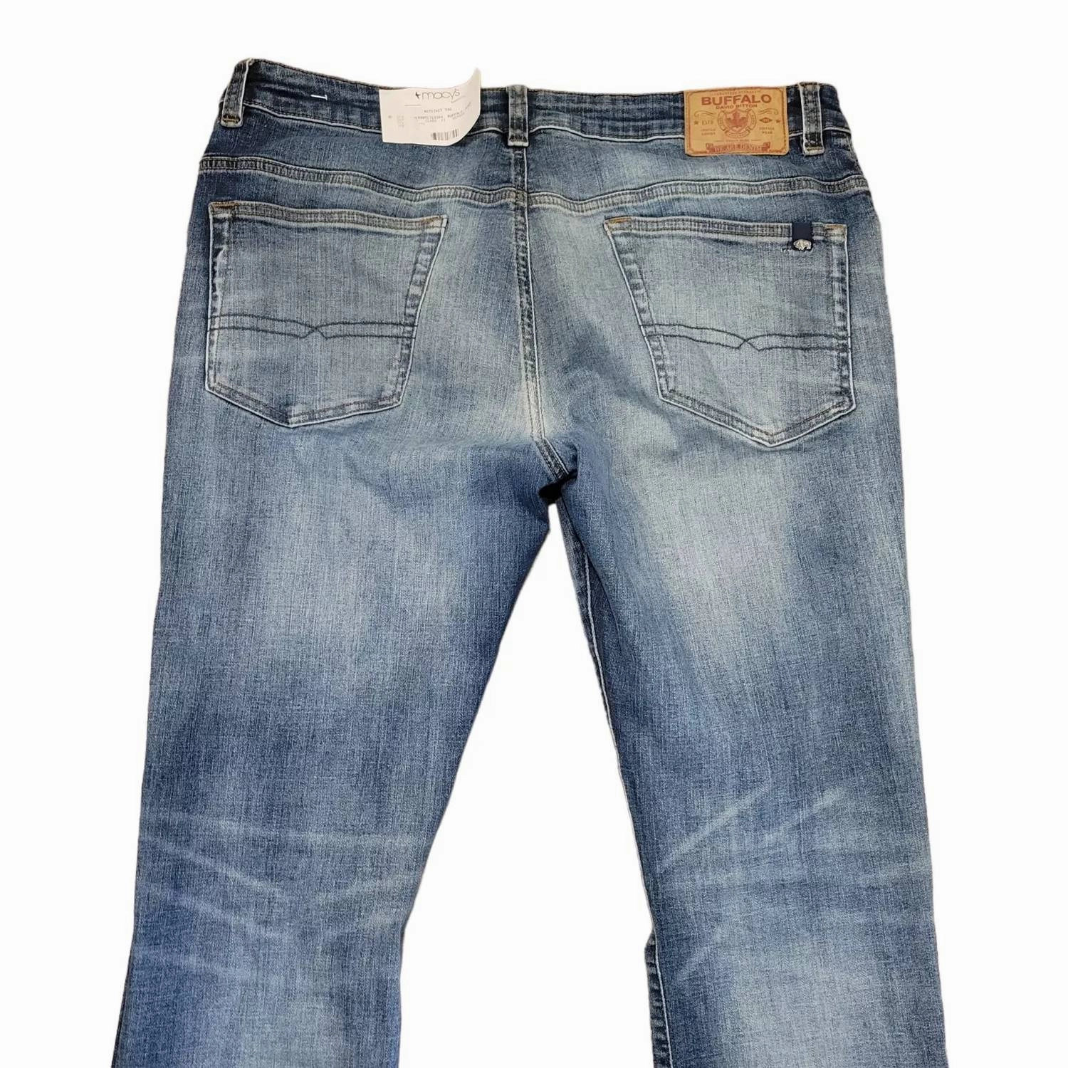 Men's We Are Denim Slim Ash Distressed Jeans In Blue