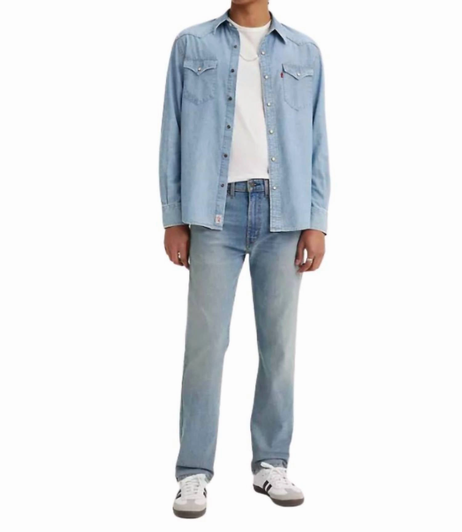 Mens 506 Comfort Straight Jean - 32" Length In Medium Indigo