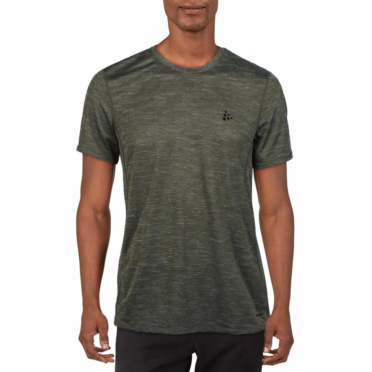 Mens Heathered Polyester Shirts & Tops