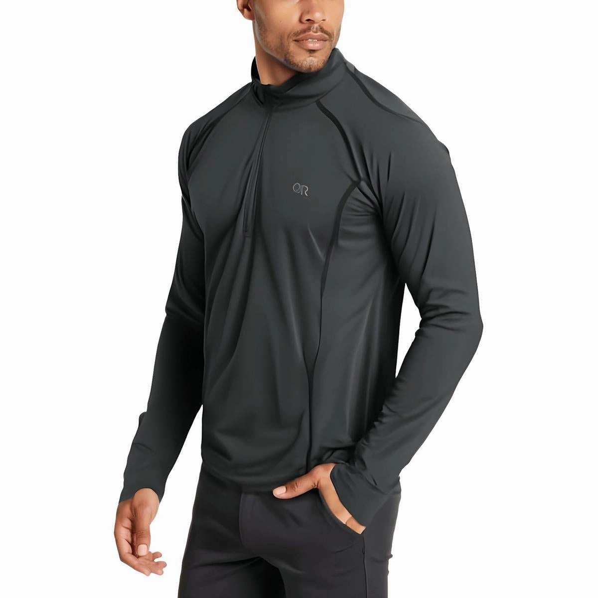 Mens Logo Polyester Pullover Top
