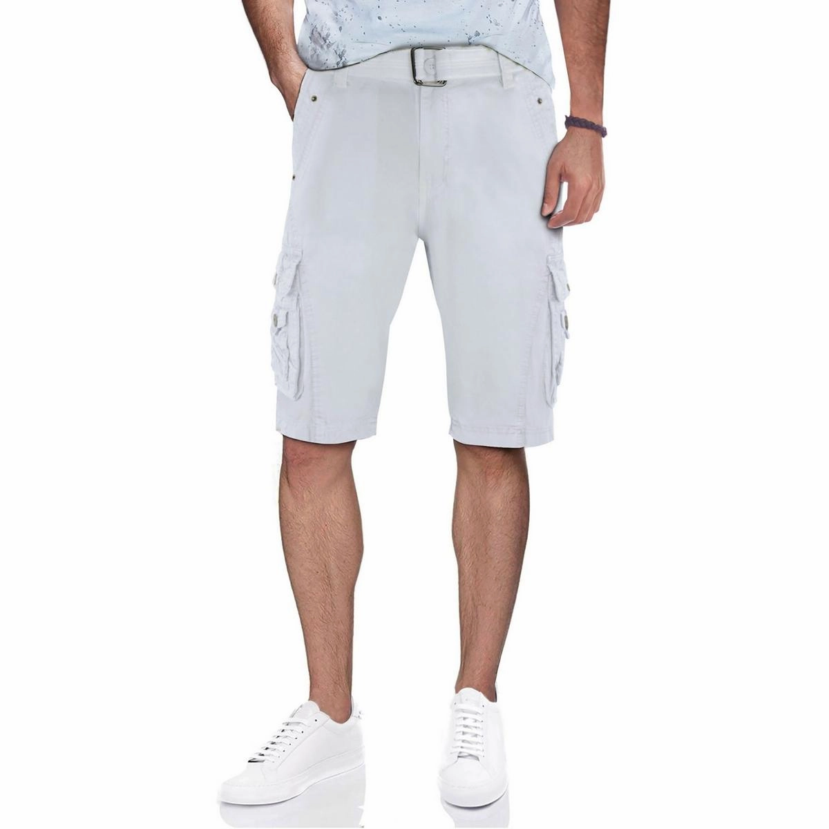 Mens Snap Detail K Cargo Shorts