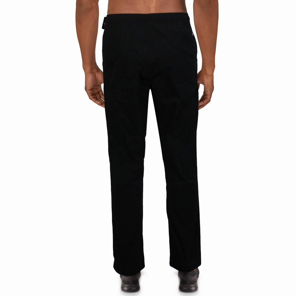 Mens Solid Nylon Track Pants