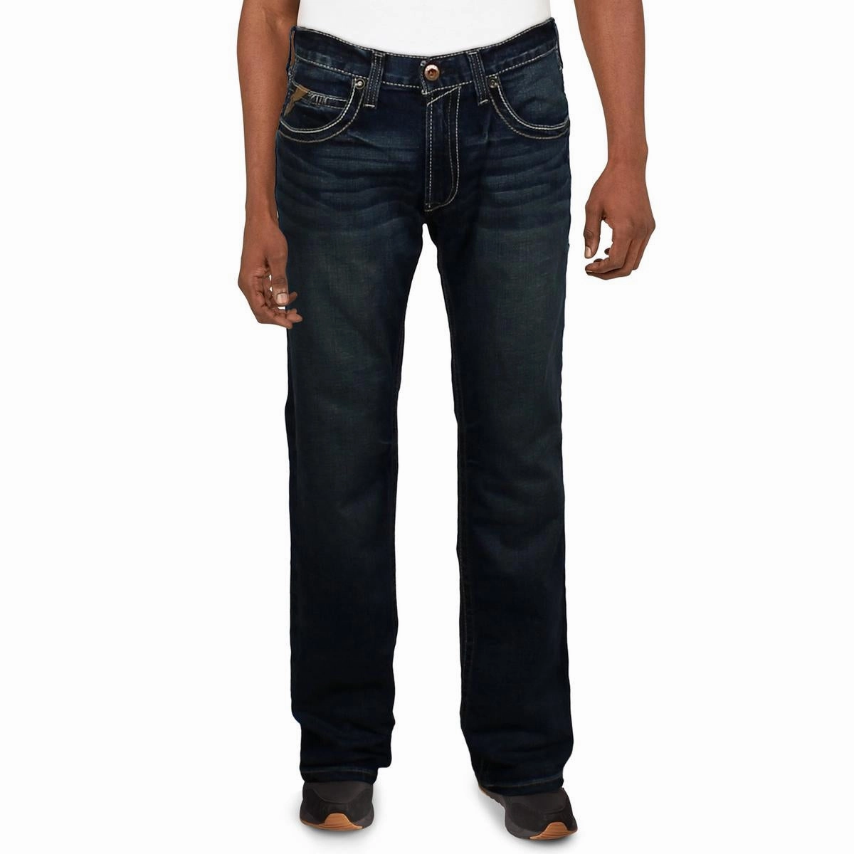Mens Stretch Denim Bootcut Jeans