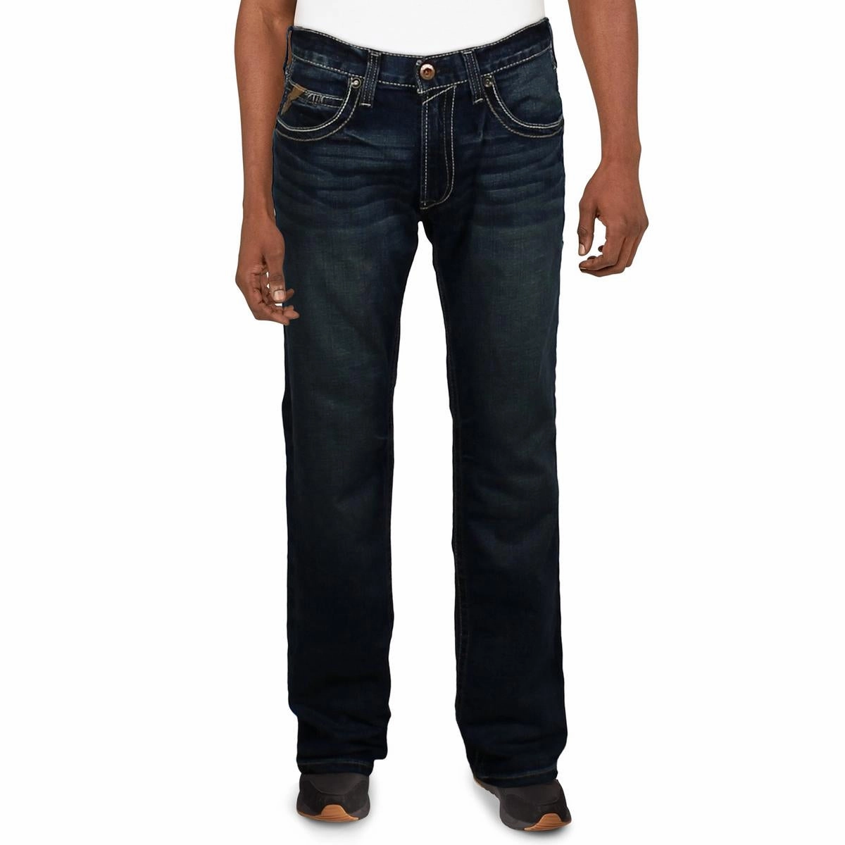 Mens Stretch Denim Bootcut Jeans