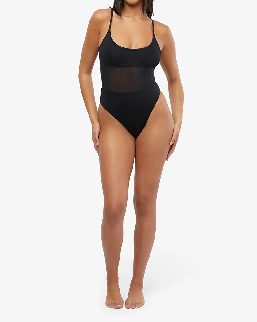 Mesh Scoop One Piece