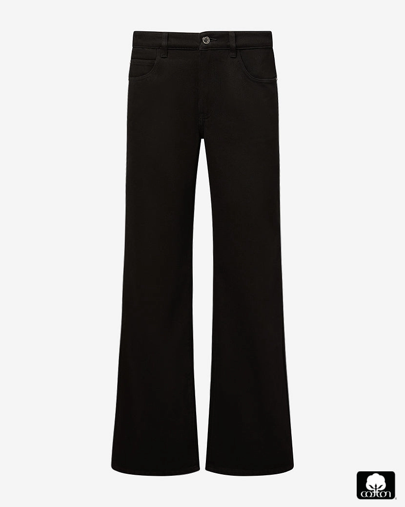 Mid Rise Slim Straight Pant