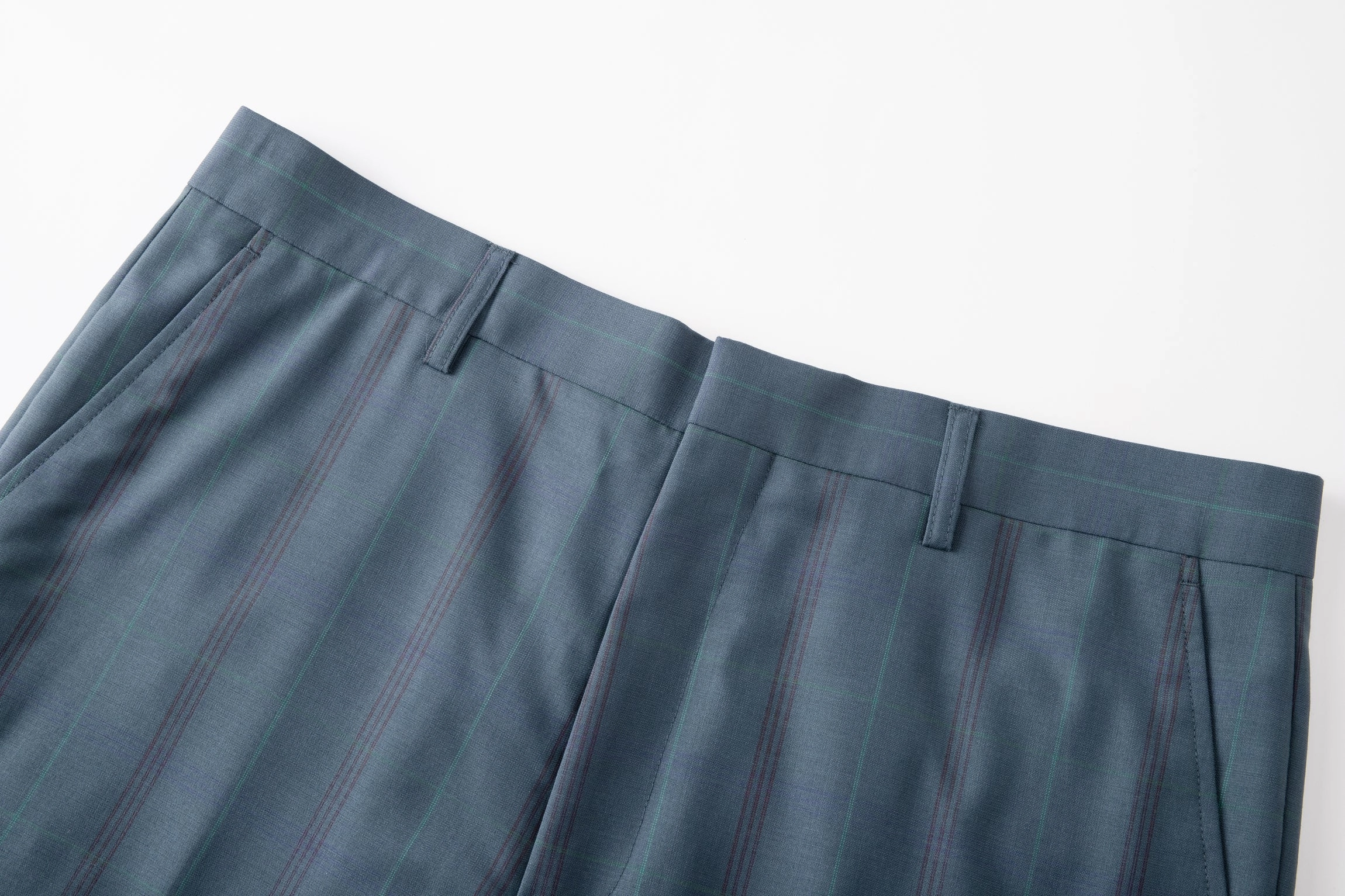 Mid-rise Wool-blend Slim-fit Checked Trousers