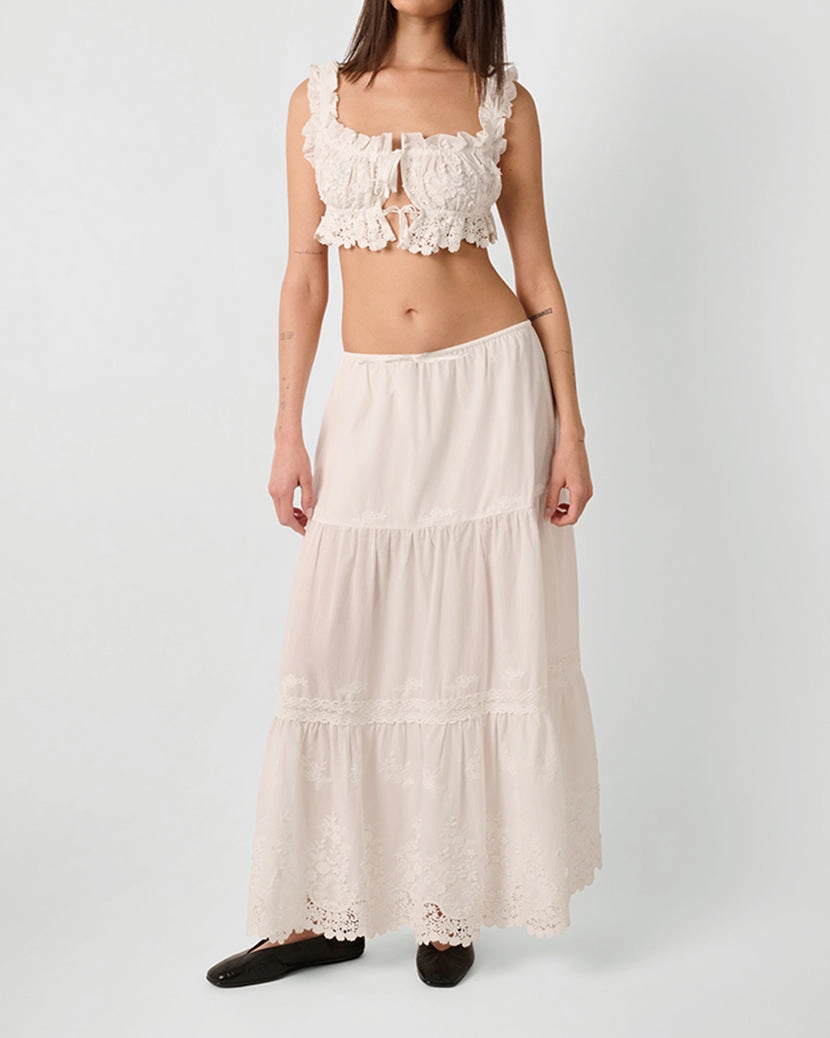 Midi Pull On Skirt