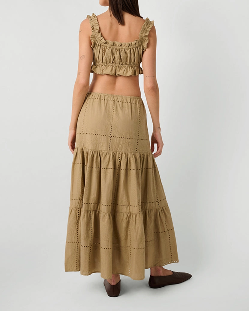 Midi Pull On Skirt
