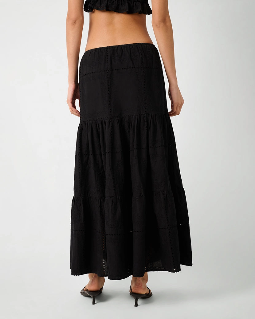 Midi Pull On Skirt