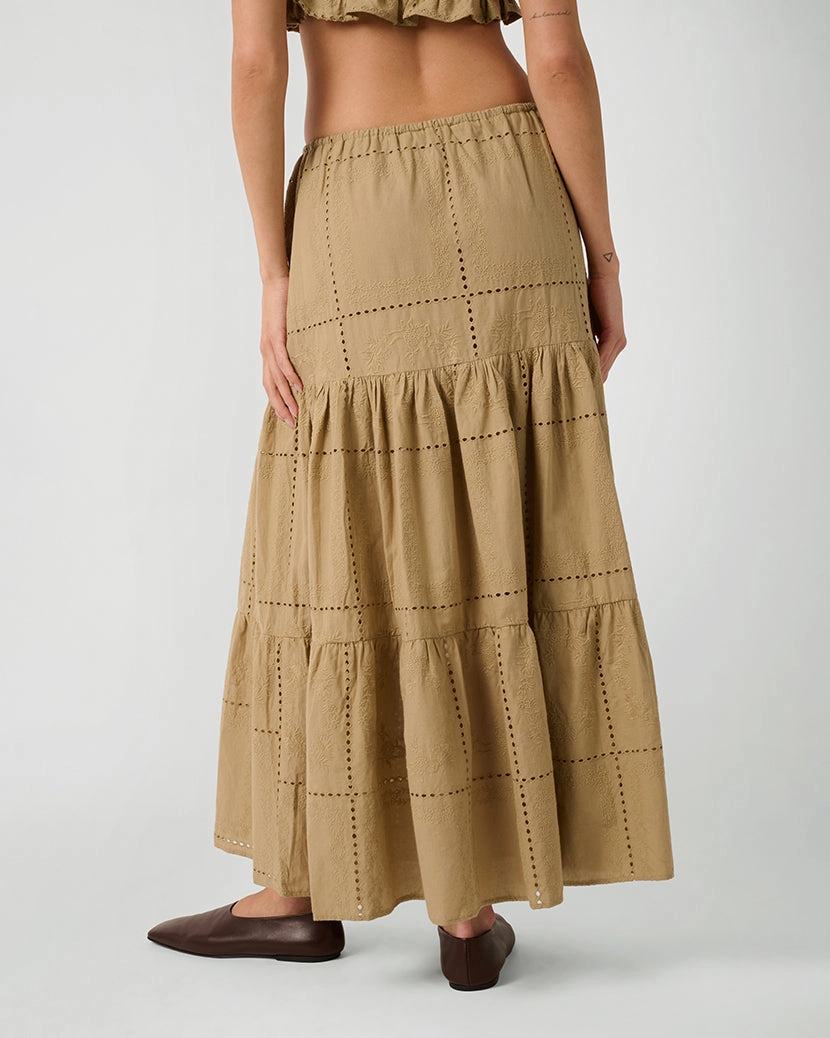 Midi Pull On Skirt