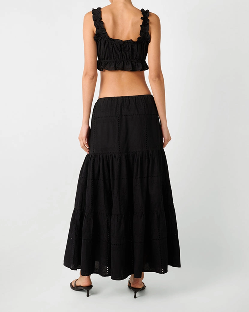 Midi Pull On Skirt