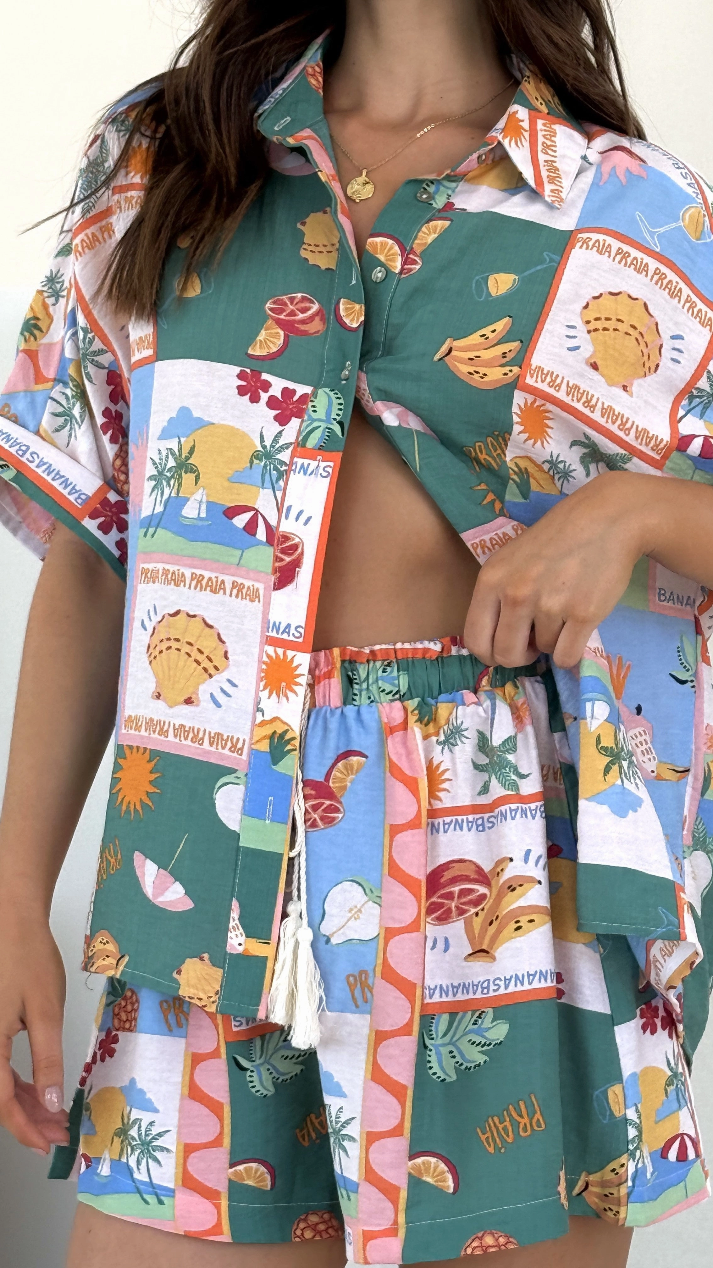 Mila Shorts - Praia Print
