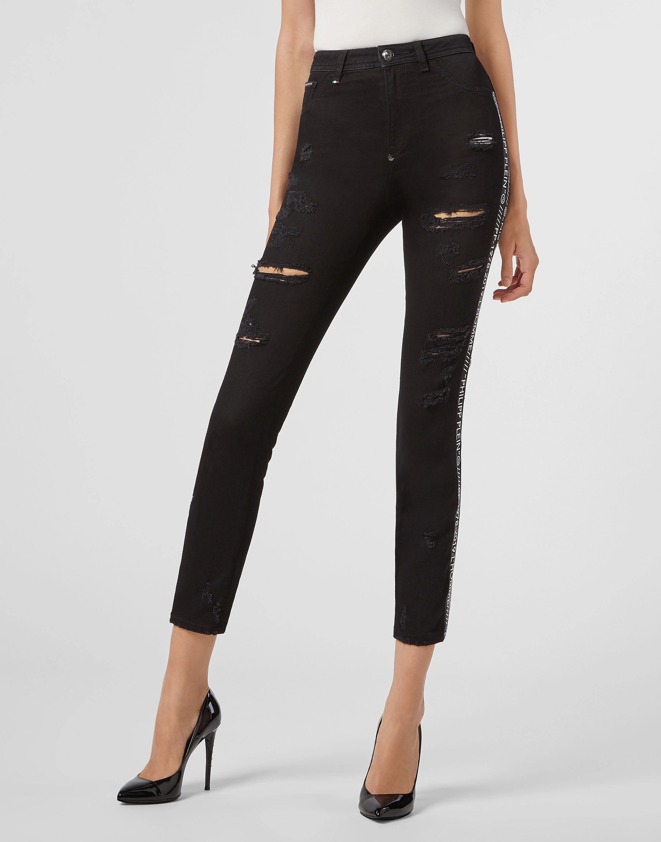 Miss High Waist Jegging Stripes