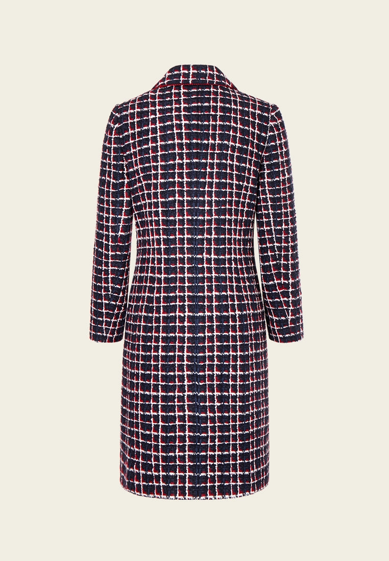 Modern Embellishment Tweed Coat