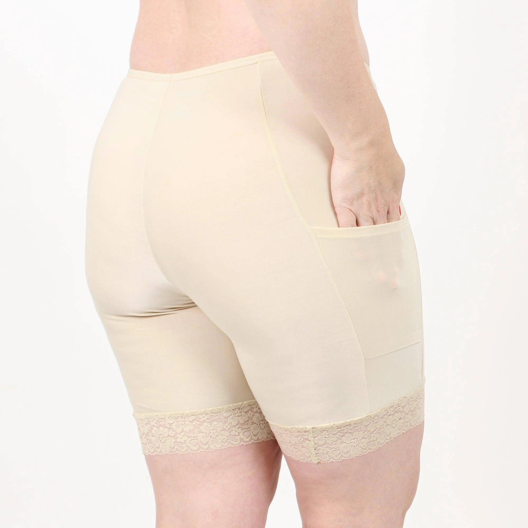 Moisture Wicking Shortlette Slipshort with Pockets 7"