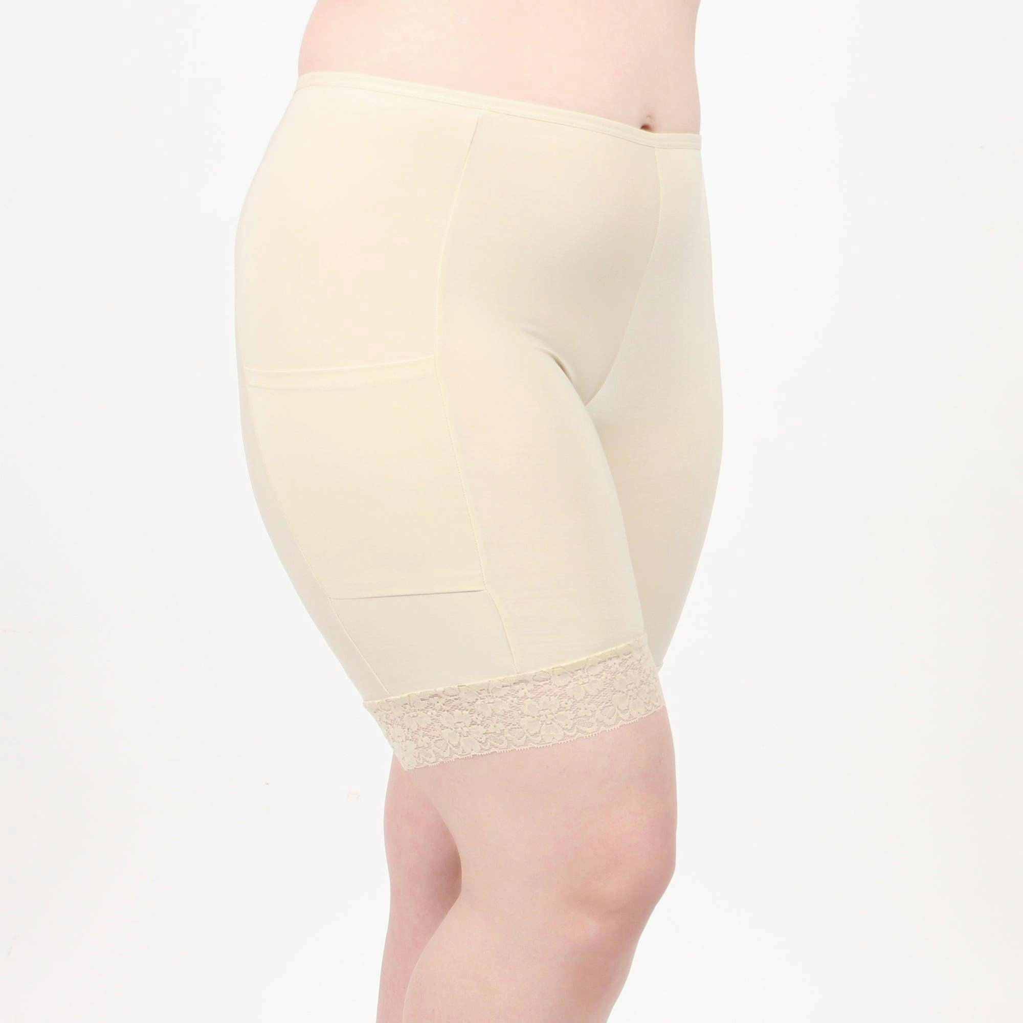 Moisture Wicking Shortlette Slipshort with Pockets 7"