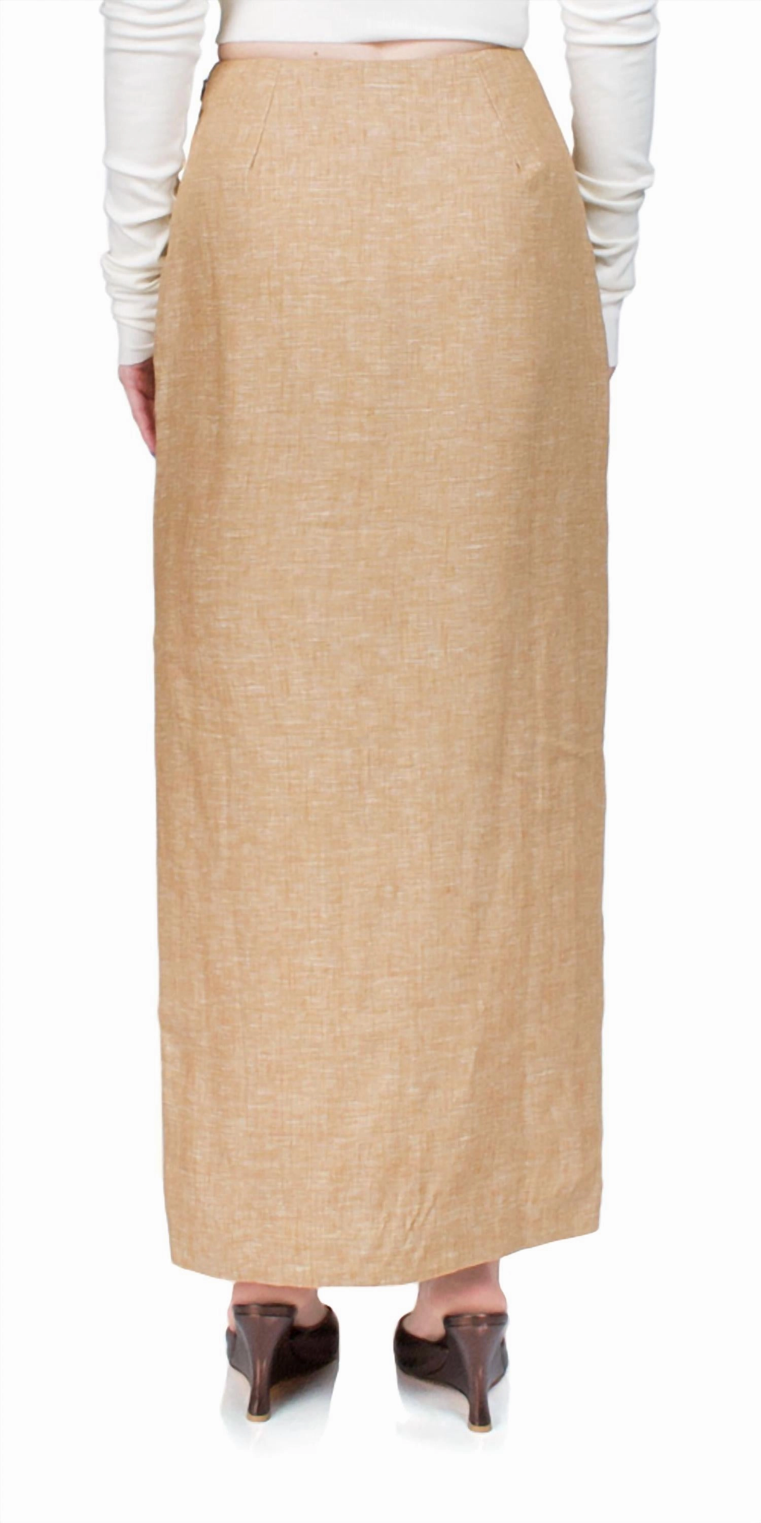 Nancy Pencil Skirt In Walnut