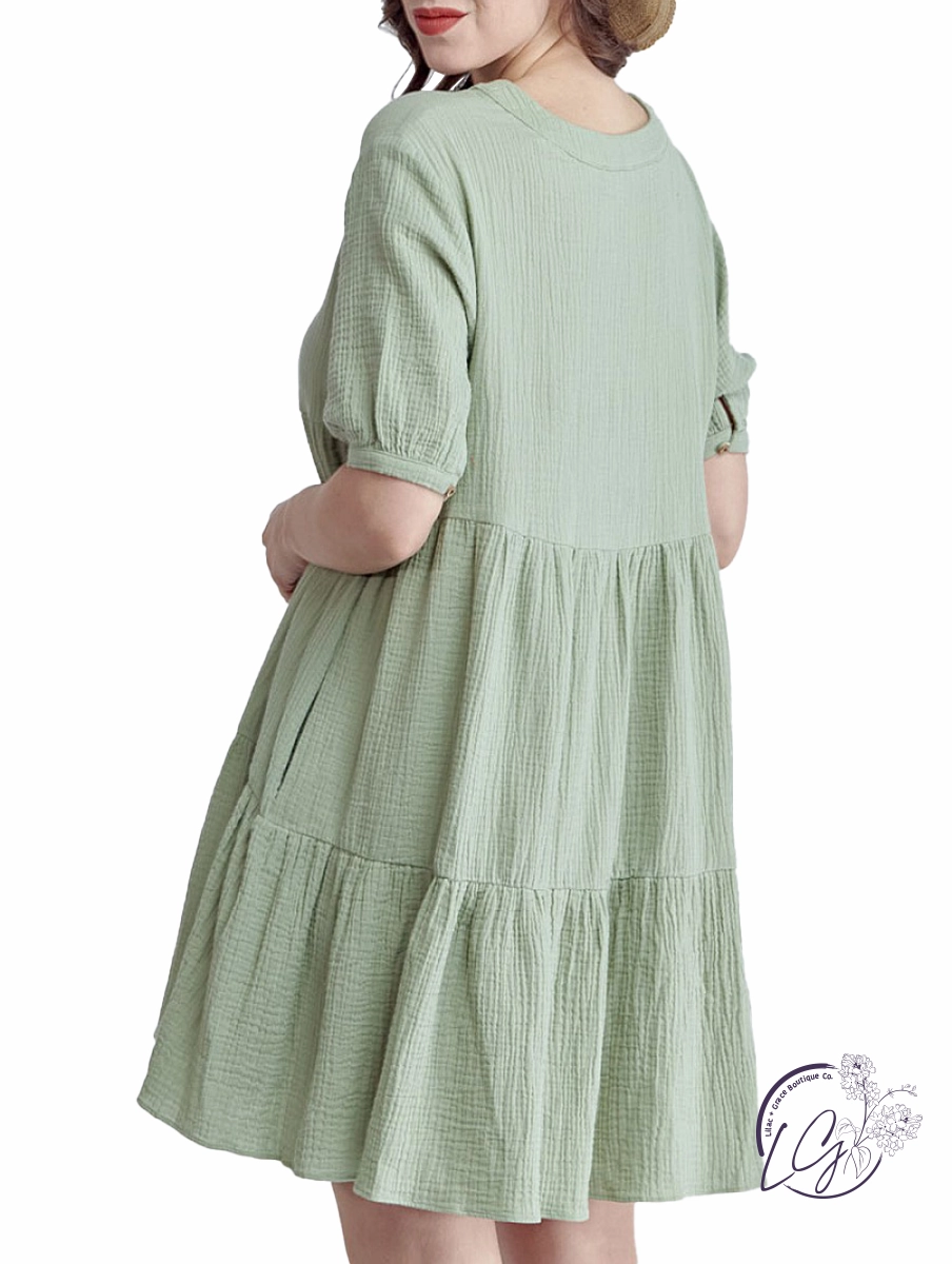 Natural Confidence Tiered Dress